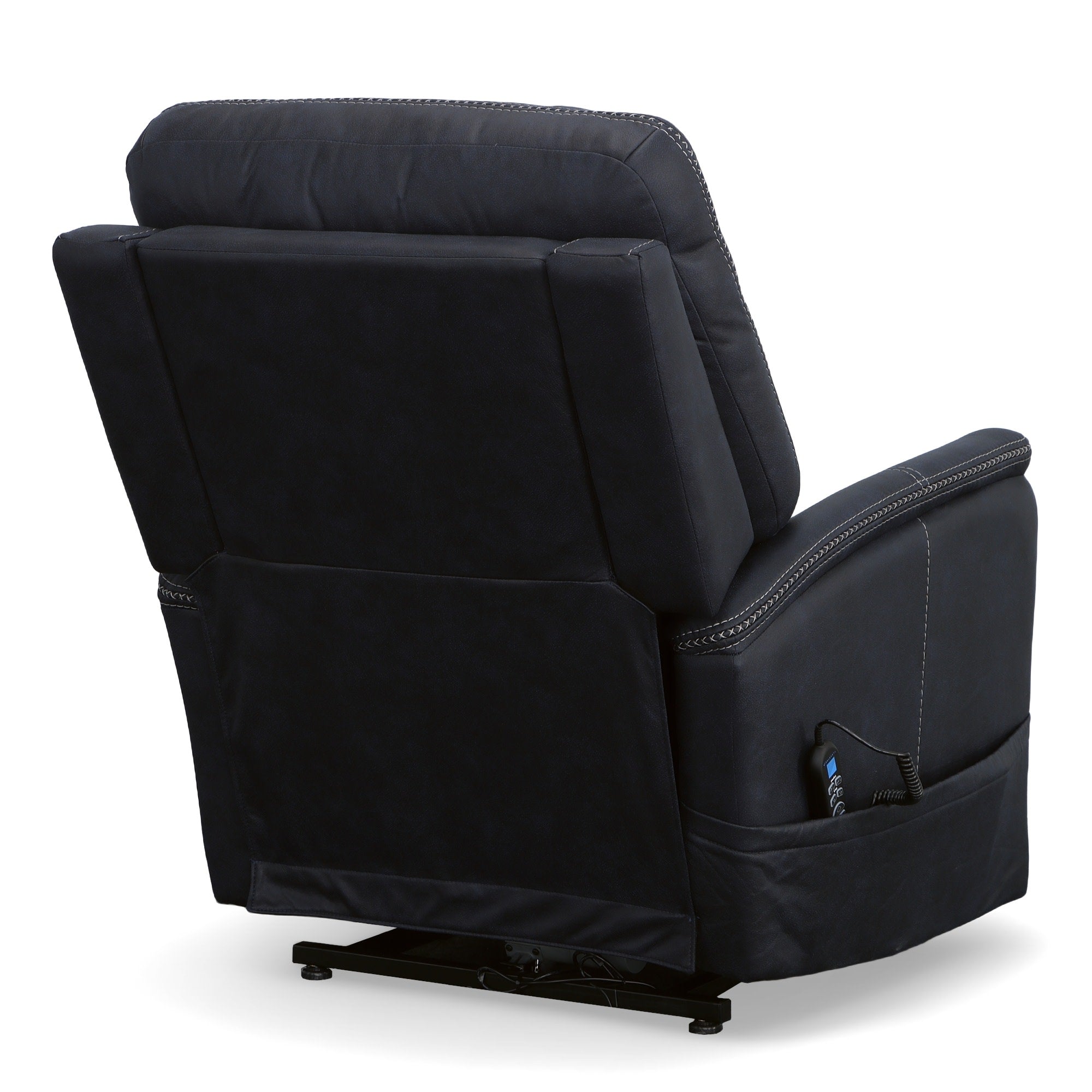 Atlas Ocean Fabric Power Lift Recliner with Power Headrest & Lumbar