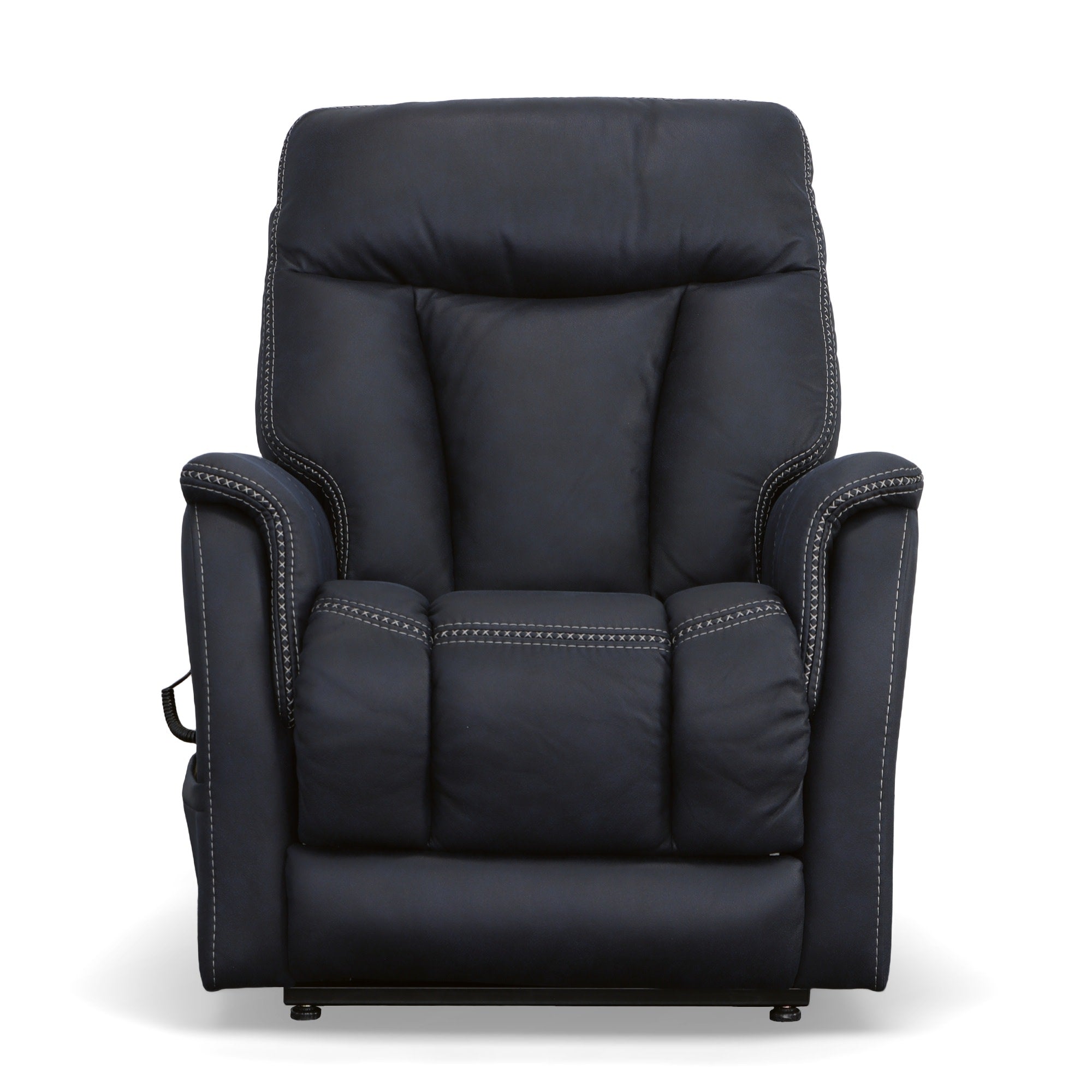 Atlas Ocean Fabric Power Lift Recliner with Power Headrest & Lumbar