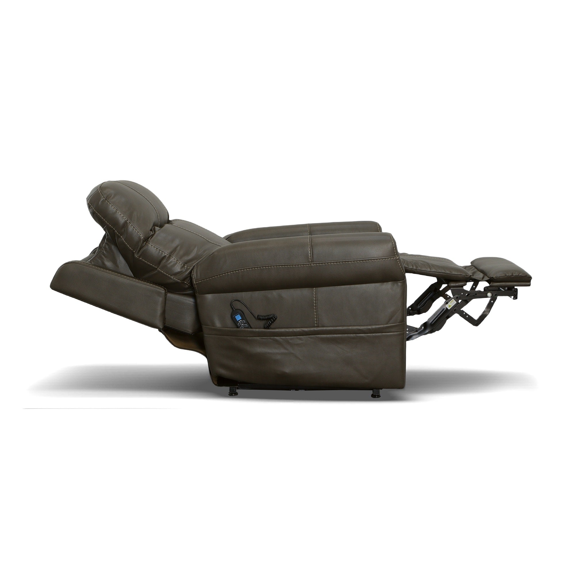 Jenkins Driftwood Fabric Power Lift Recliner with Right-Hand Control