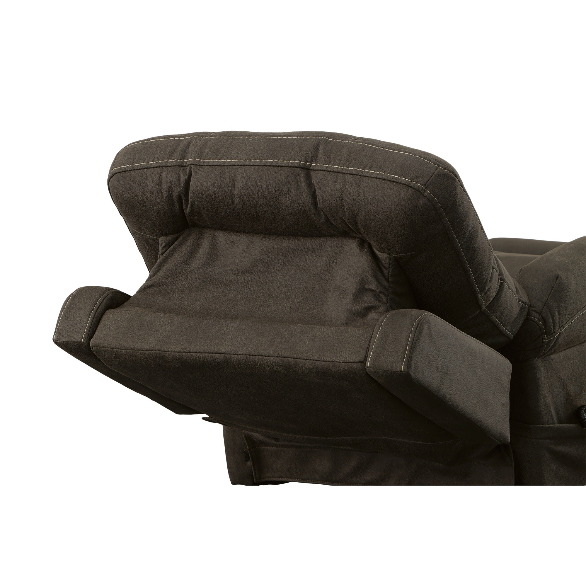 Jenkins Bark Fabric Power Lift Recliner with Right-Hand Control & Power Headrest