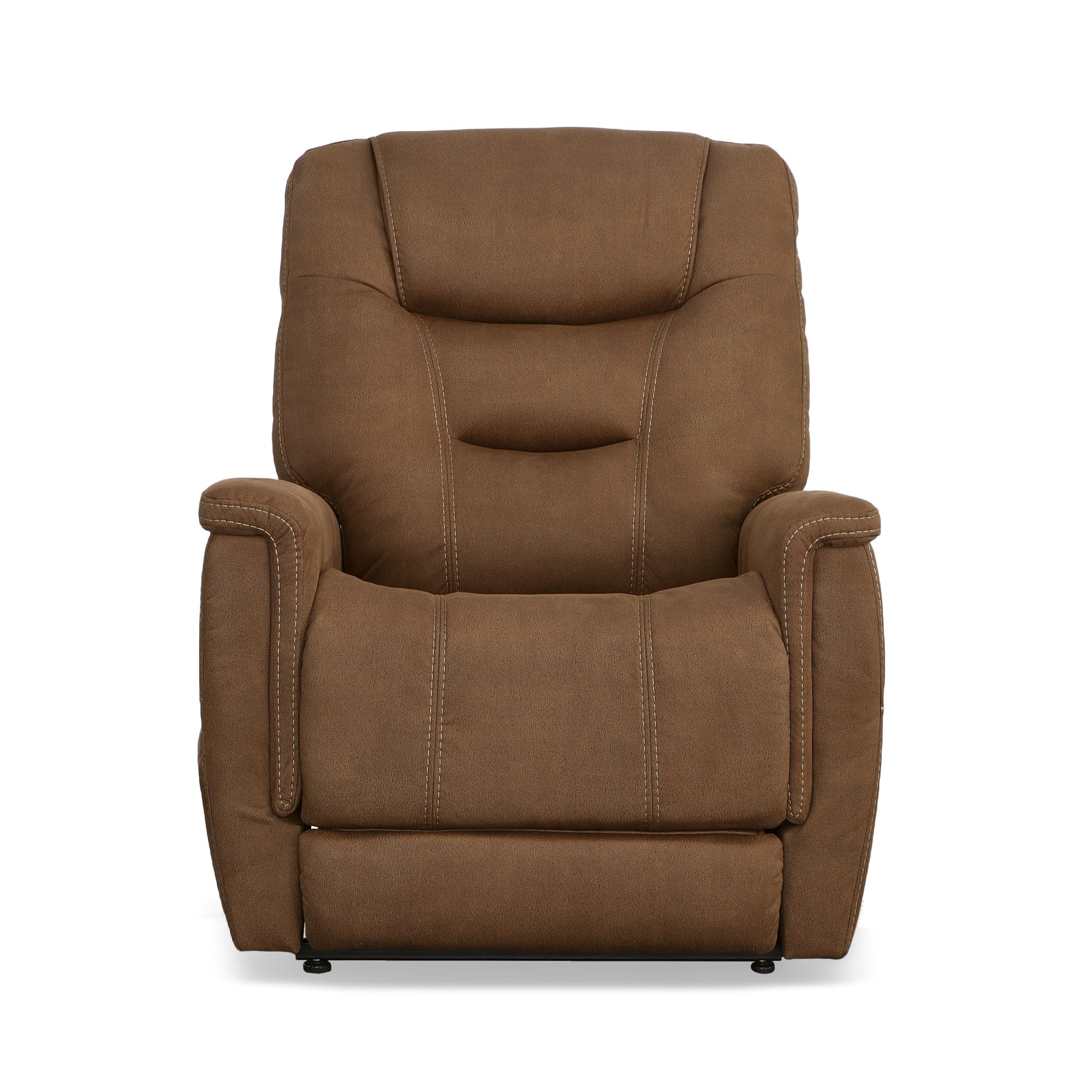 Shaw Russet Fabric Power Lift Recliner with Power Headrest & Lumbar