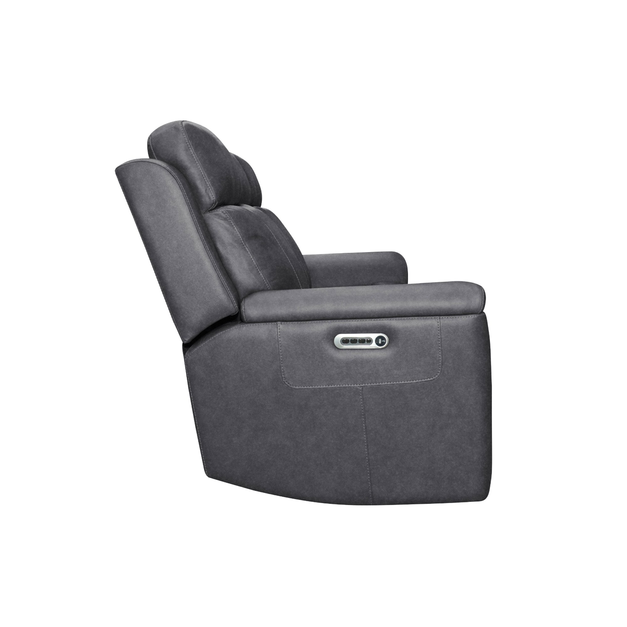 Amelia Charcoal Leather Slumberland Exclusive