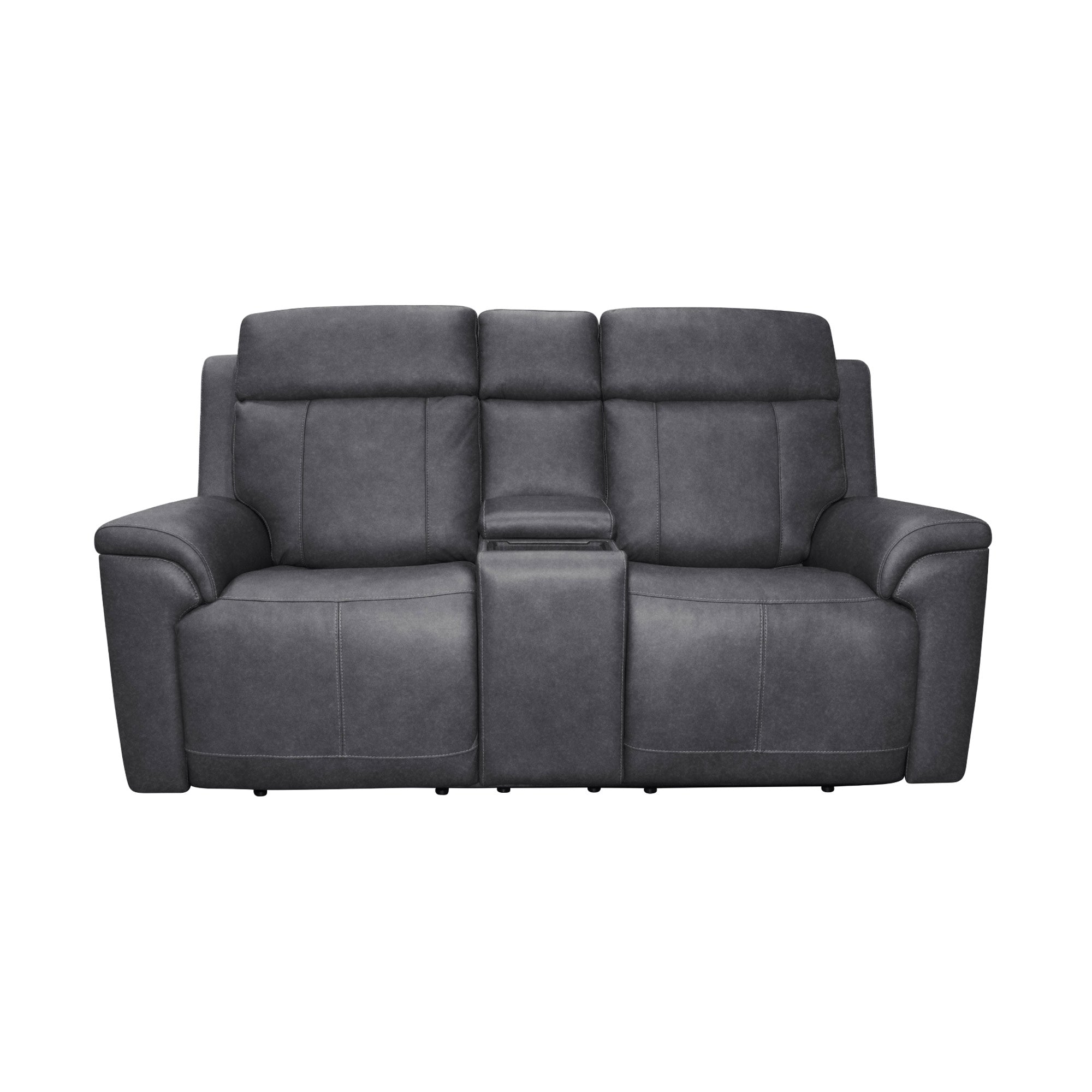 Amelia Charcoal Leather Slumberland Exclusive