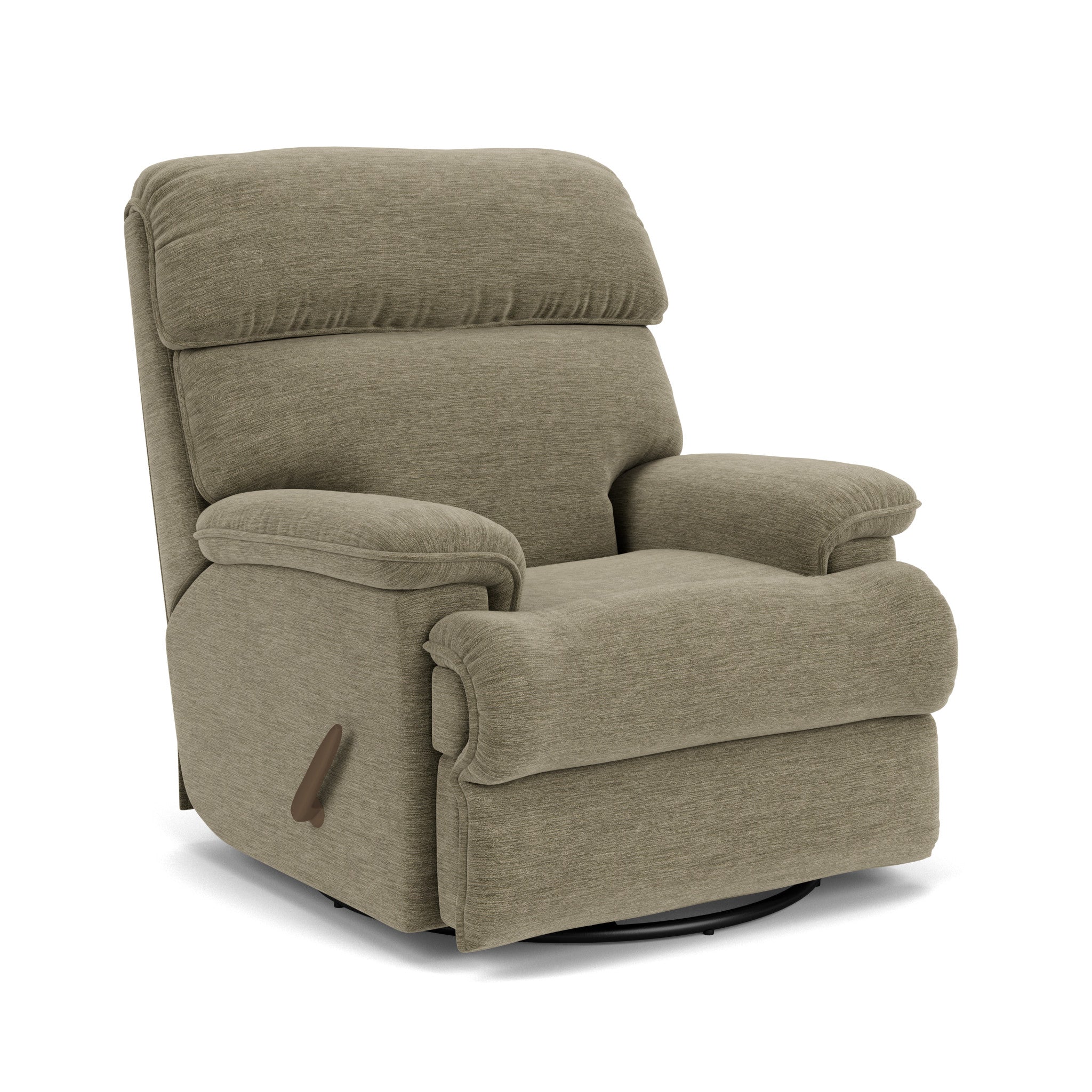 Geneva Fabric Swivel Gliding Recliner