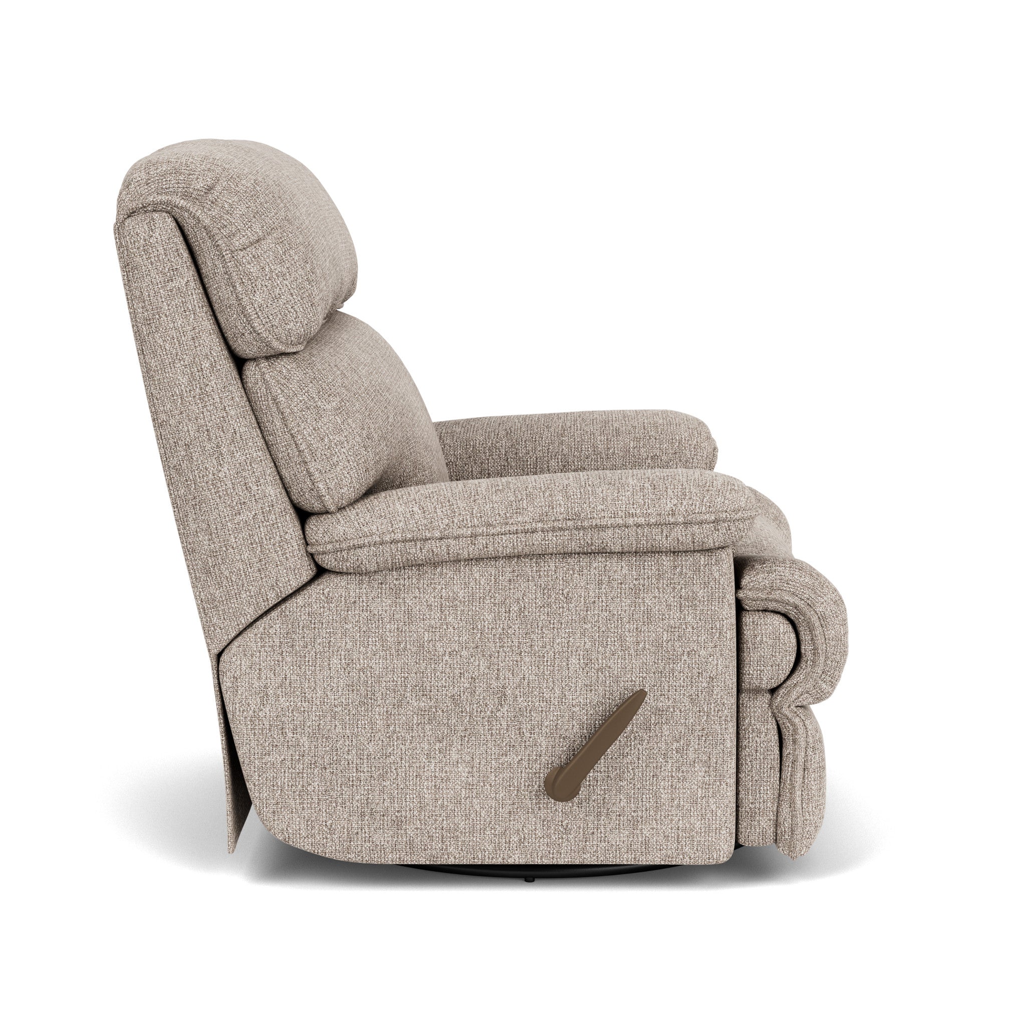 Geneva Fabric Swivel Gliding Recliner