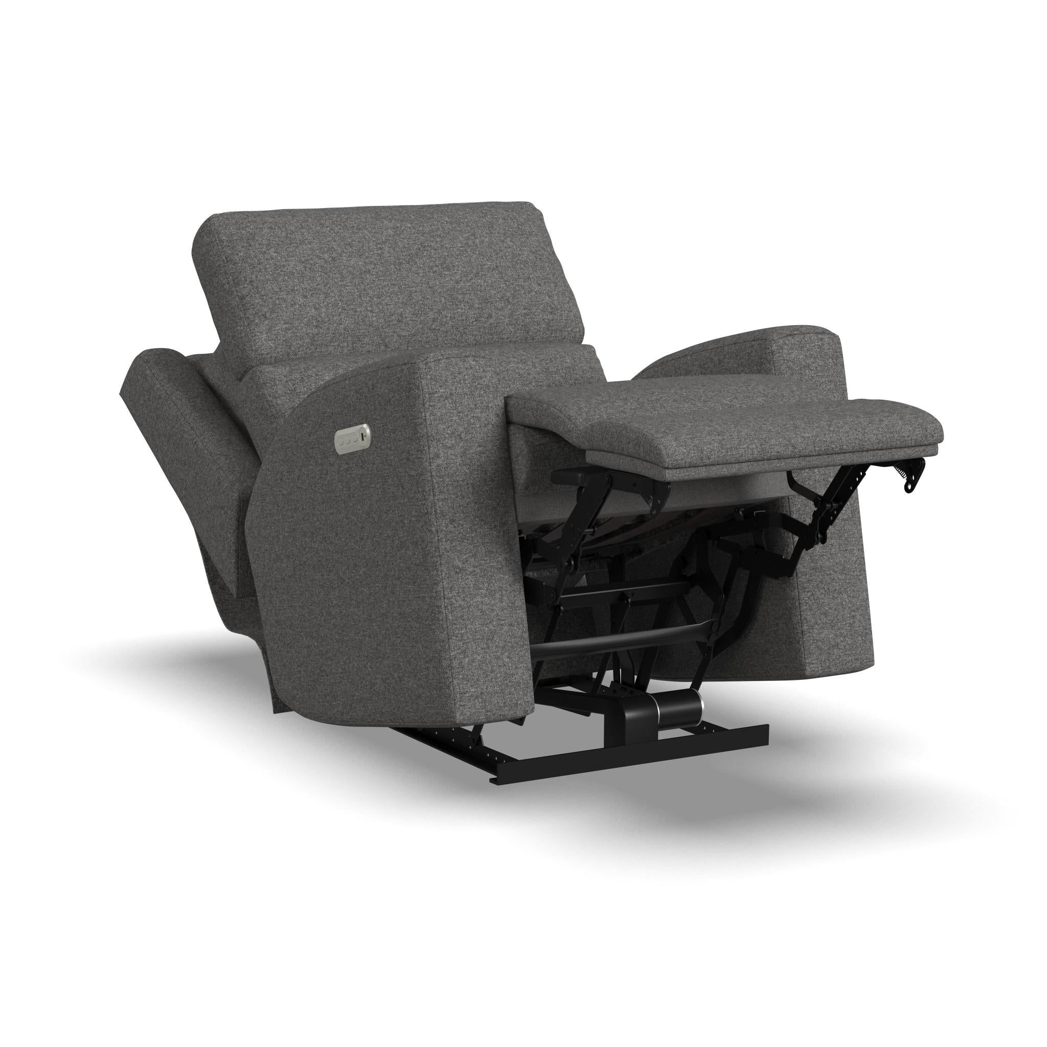 Score Fabric Power Reclining Loveseat with Power Headrests & Lumbar