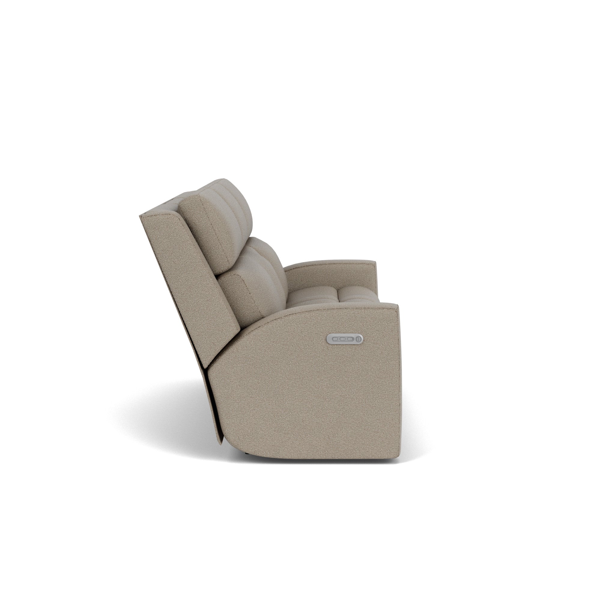 Score Fabric Power Reclining Sofa with Power Headrests & Lumbar