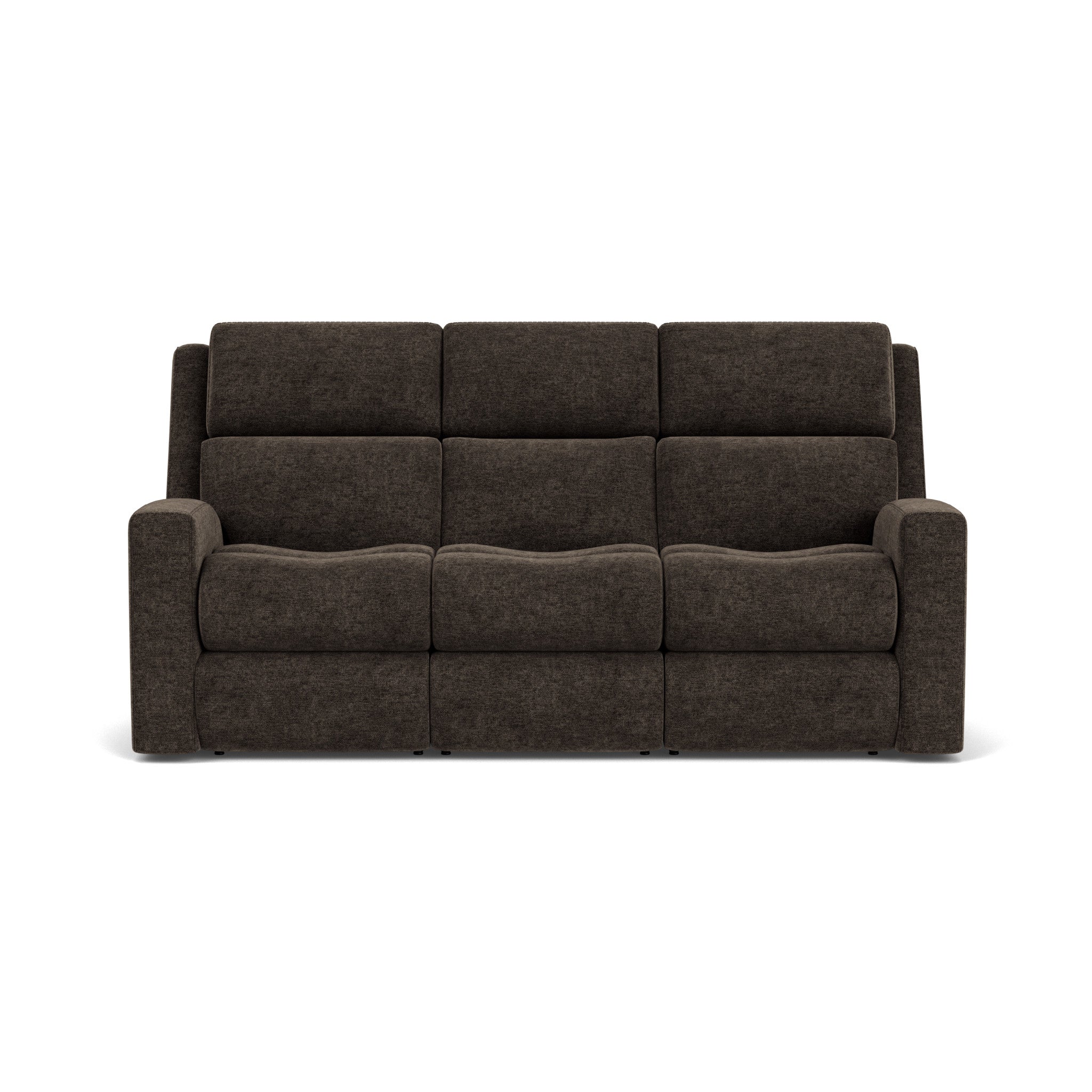 Score Fabric Power Reclining Sofa with Power Headrests & Lumbar