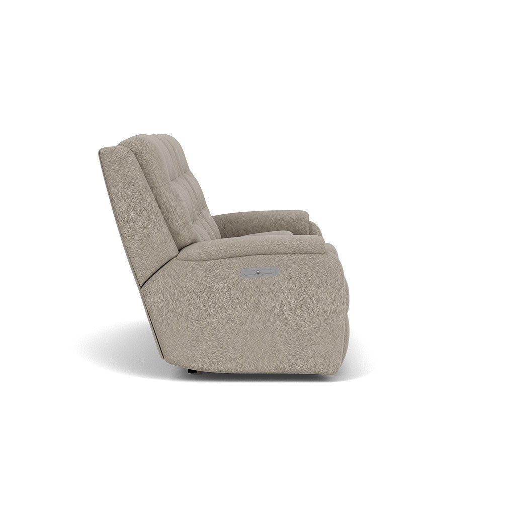 Arlo Fabric Power Reclining Loveseat with Console & Power Headrests & Lumbar