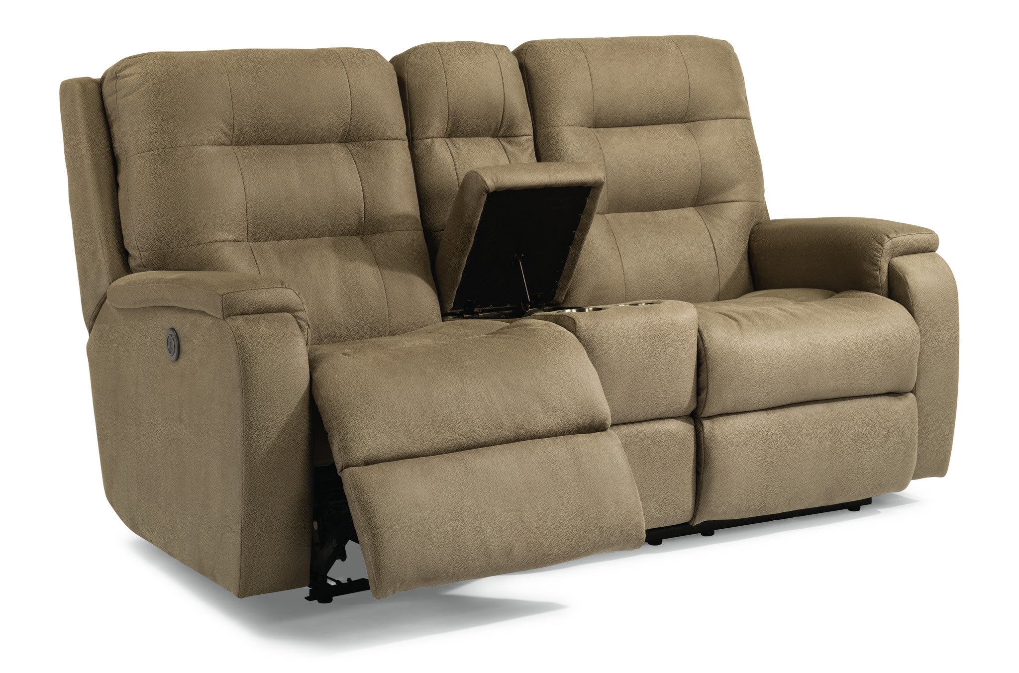 Arlo Fabric Power Reclining Loveseat with Console