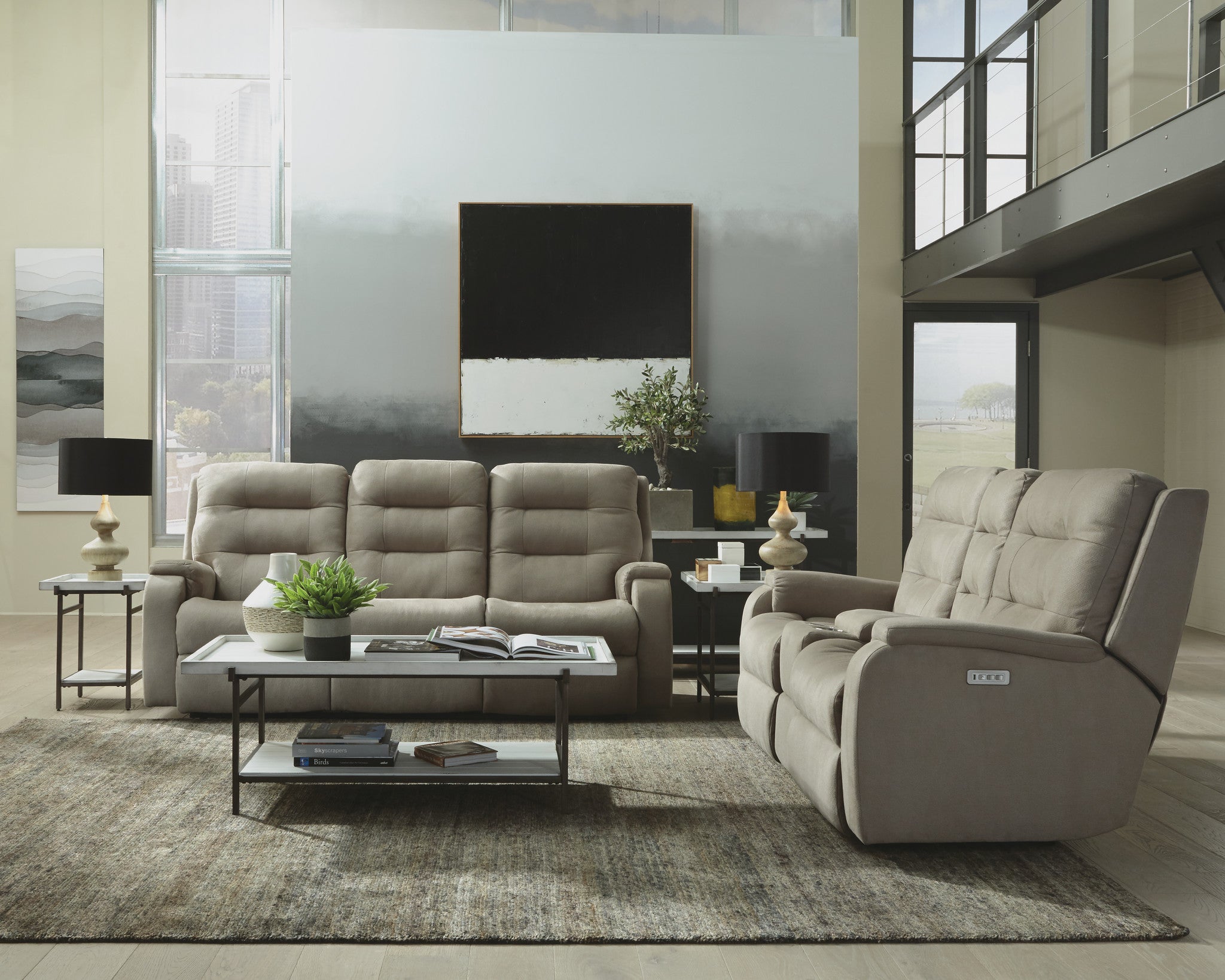 Arlo Fabric Power Reclining Sofa