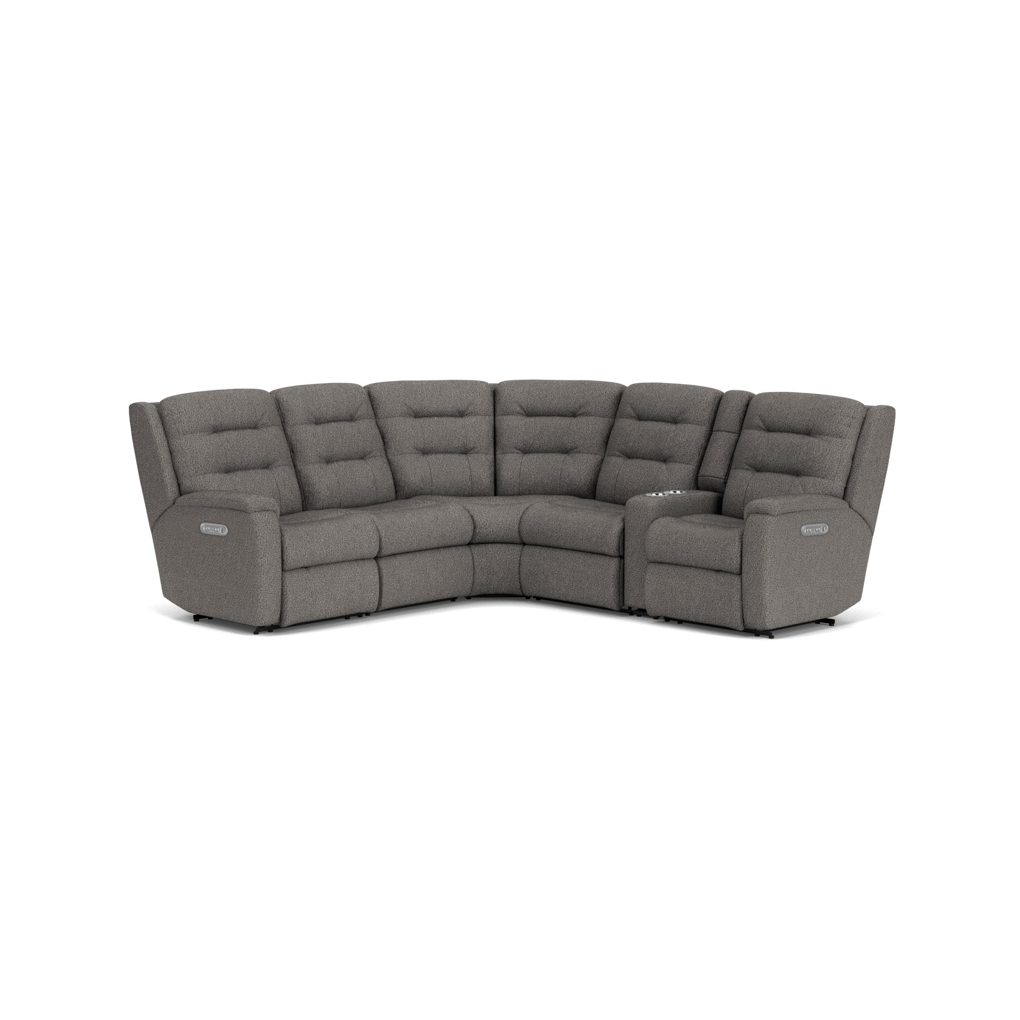 Arlo Fabric Power Reclining Sectional with Power Headrests