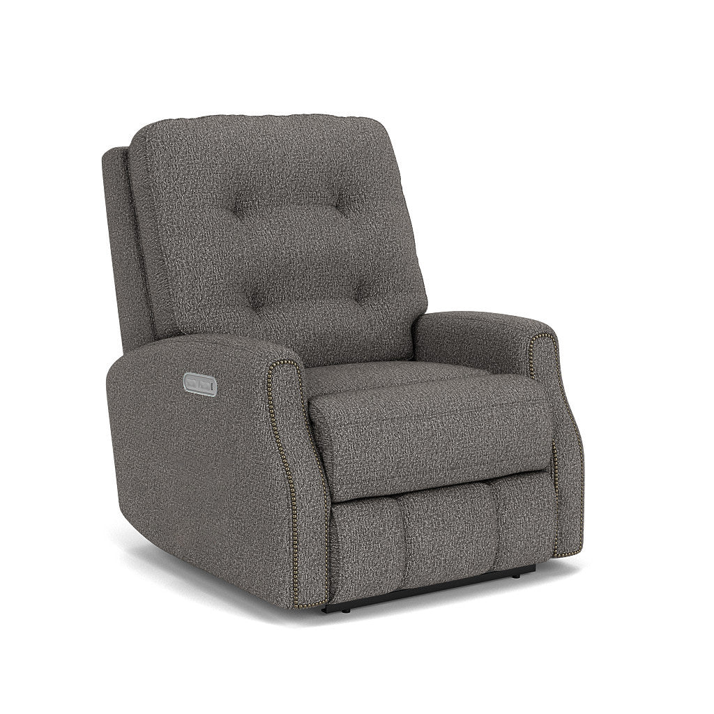 Devon Fabric Power Rocking Recliner with Power Headrest