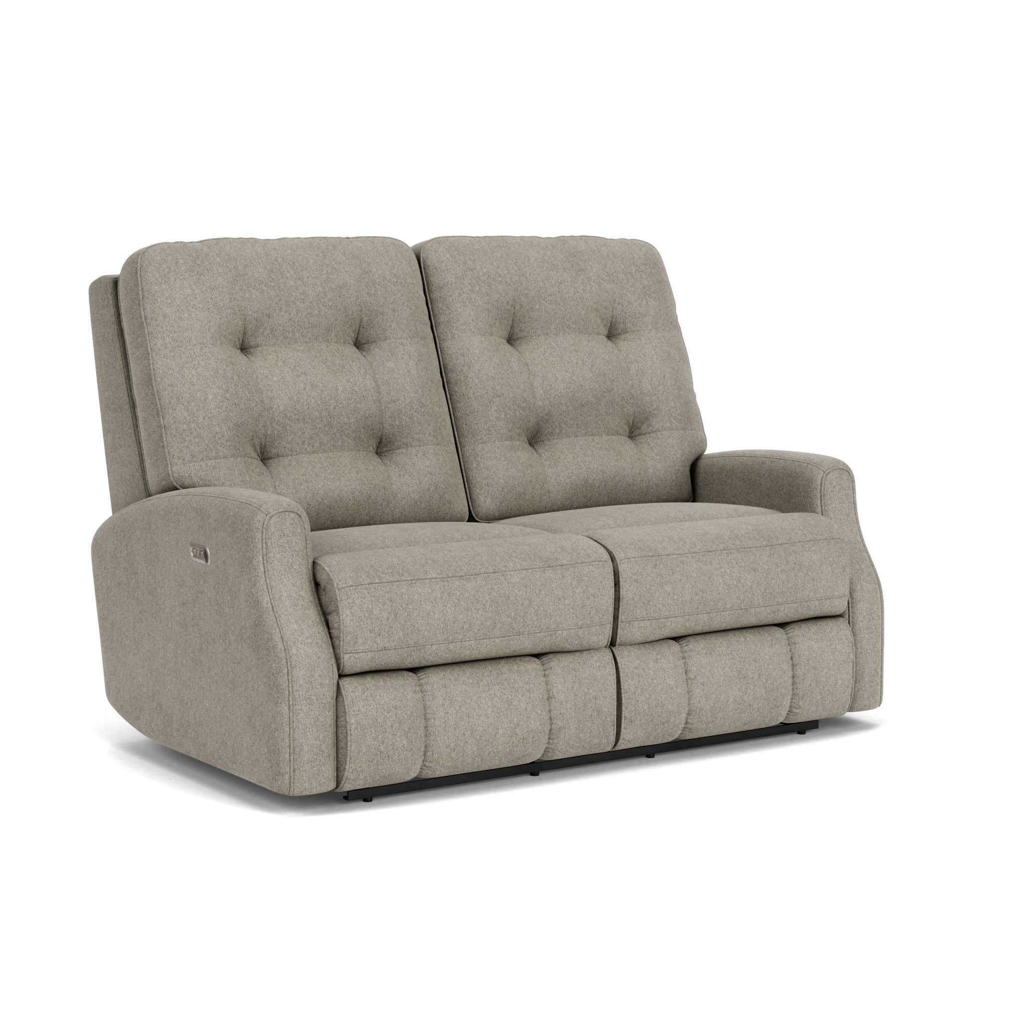 Devon Fabric Power Reclining Loveseat with Power Headrests