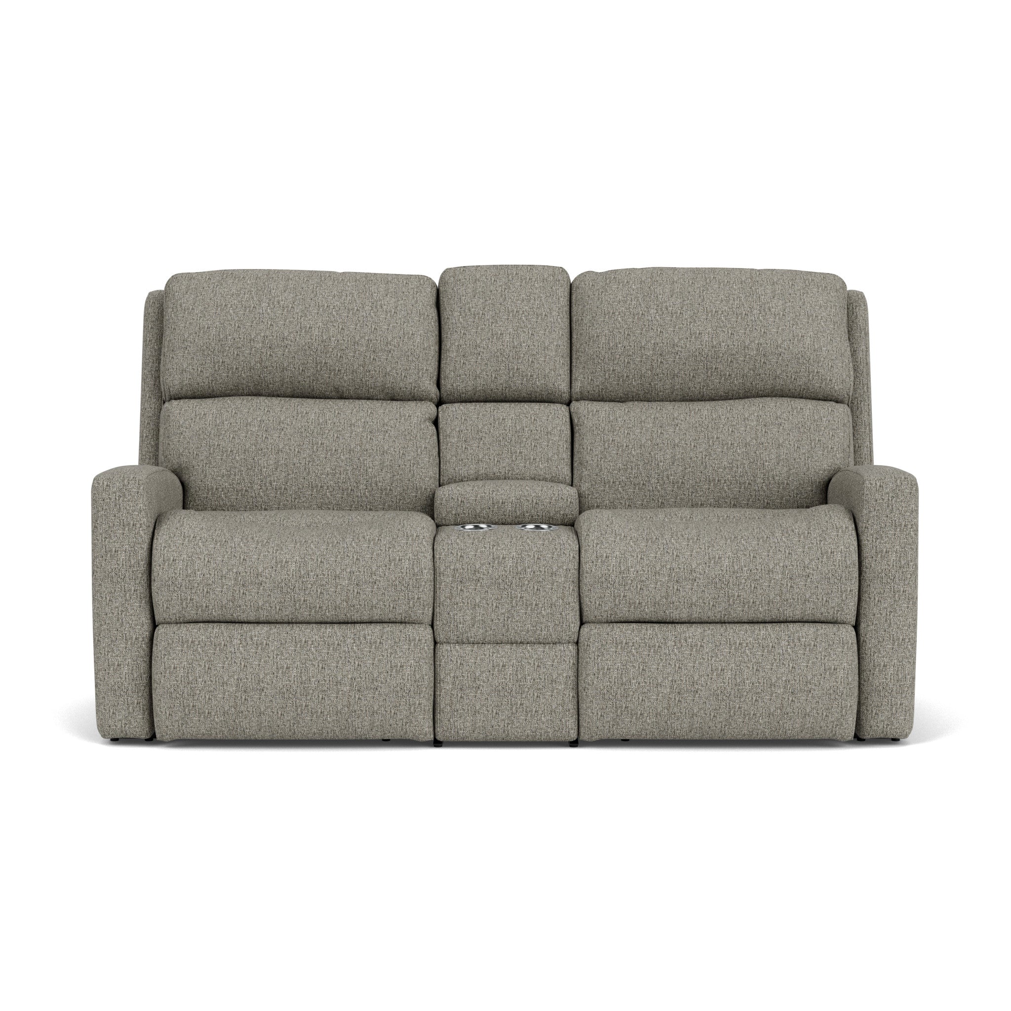 Catalina Fabric Power Reclining Loveseat with Console & Power Headrests