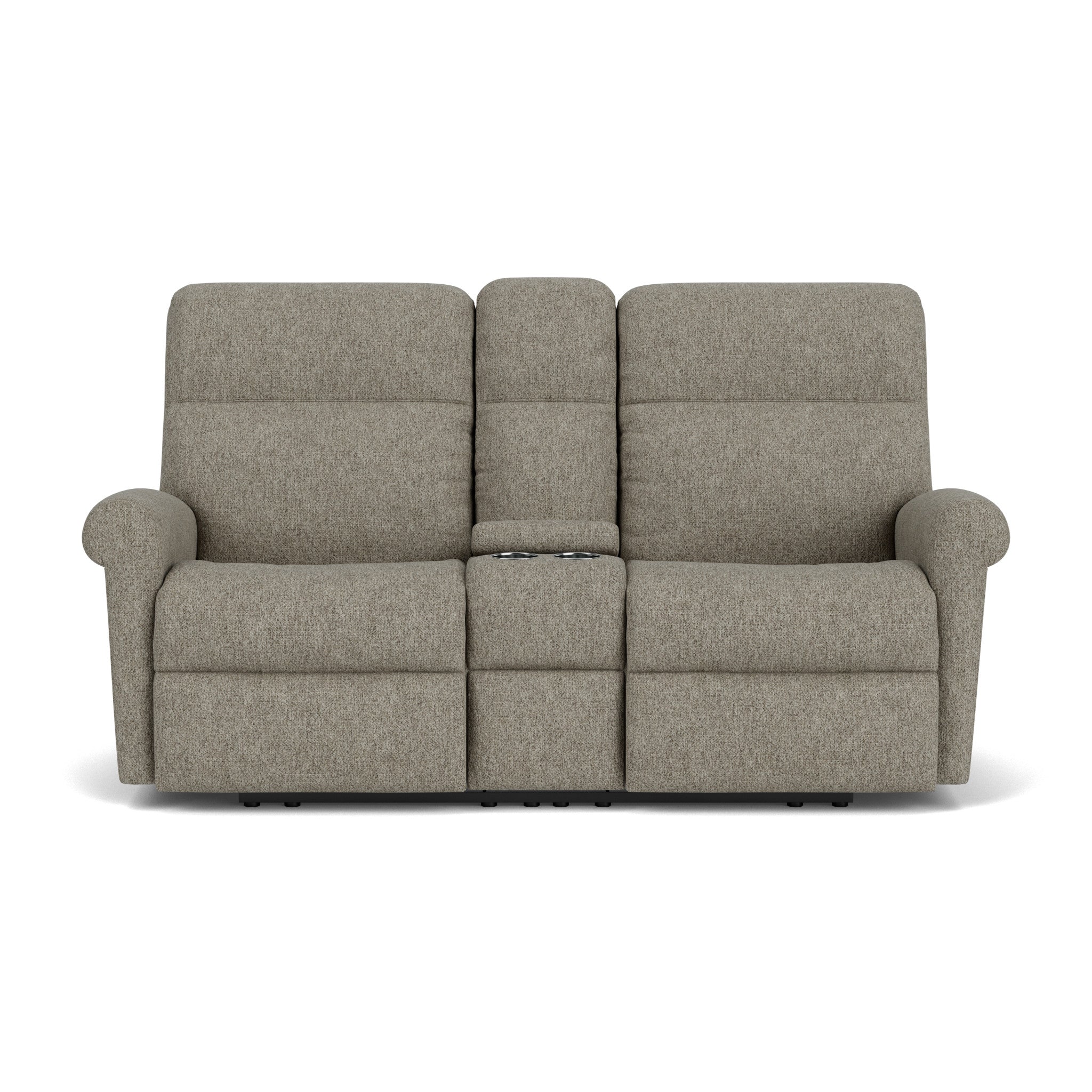 Davis Fabric Power Reclining Loveseat with Console & Power Headrests