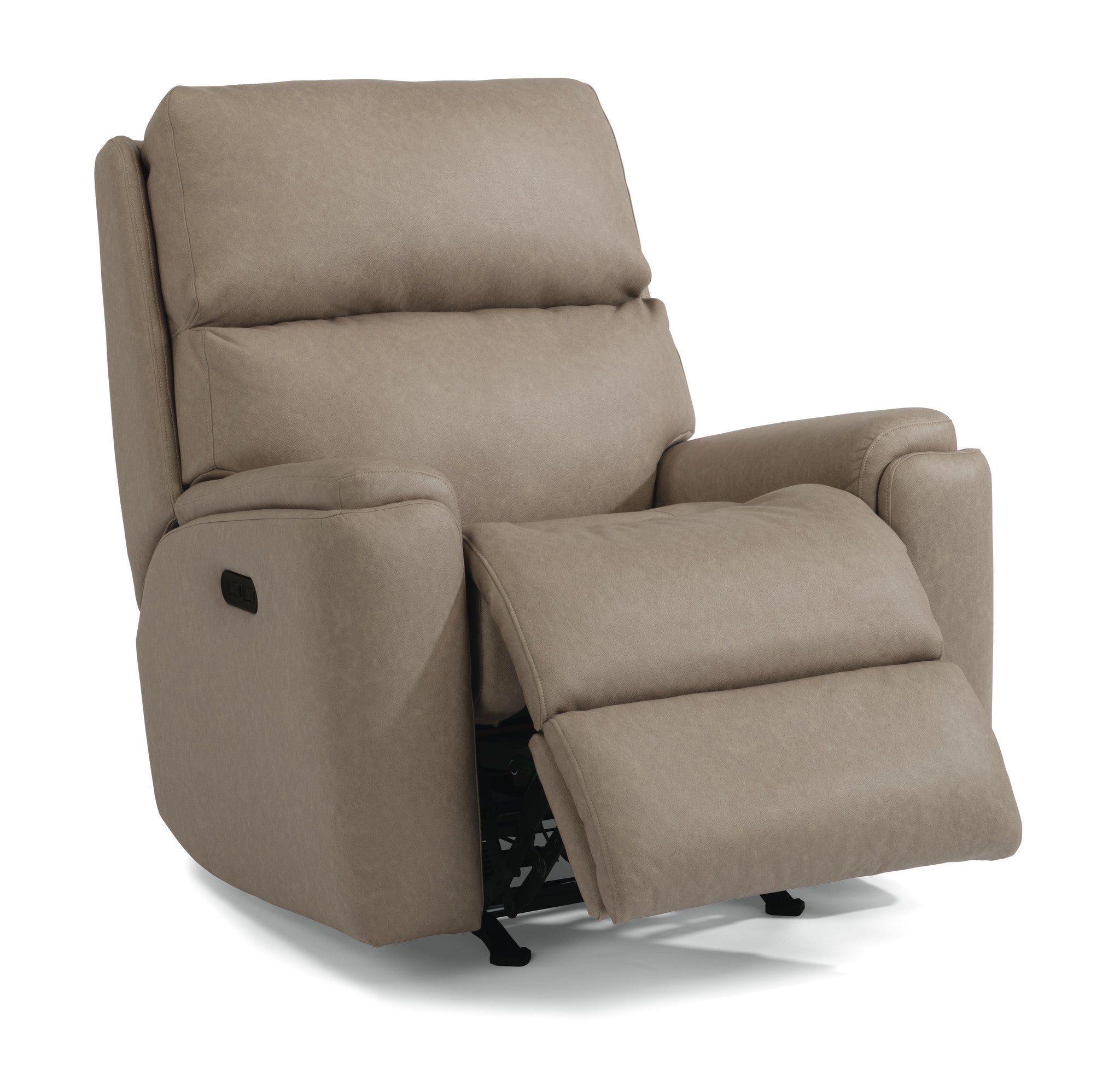 Rio Fabric Power Rocking Recliner with Power Headrest