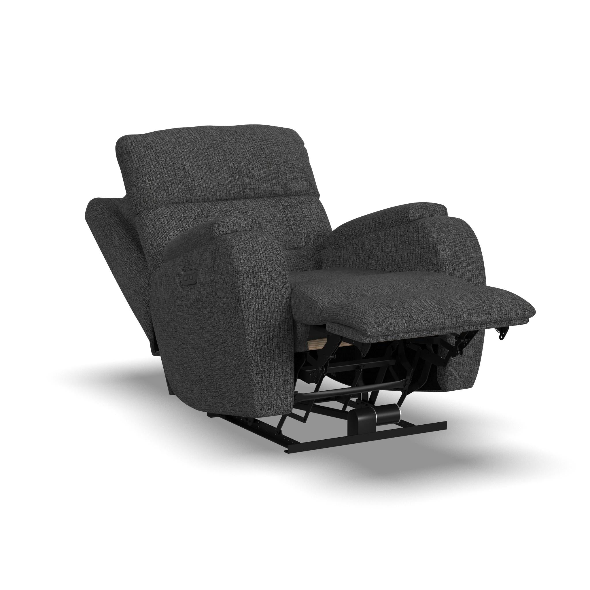 Strait Fabric Power Recliner with Power Headrest