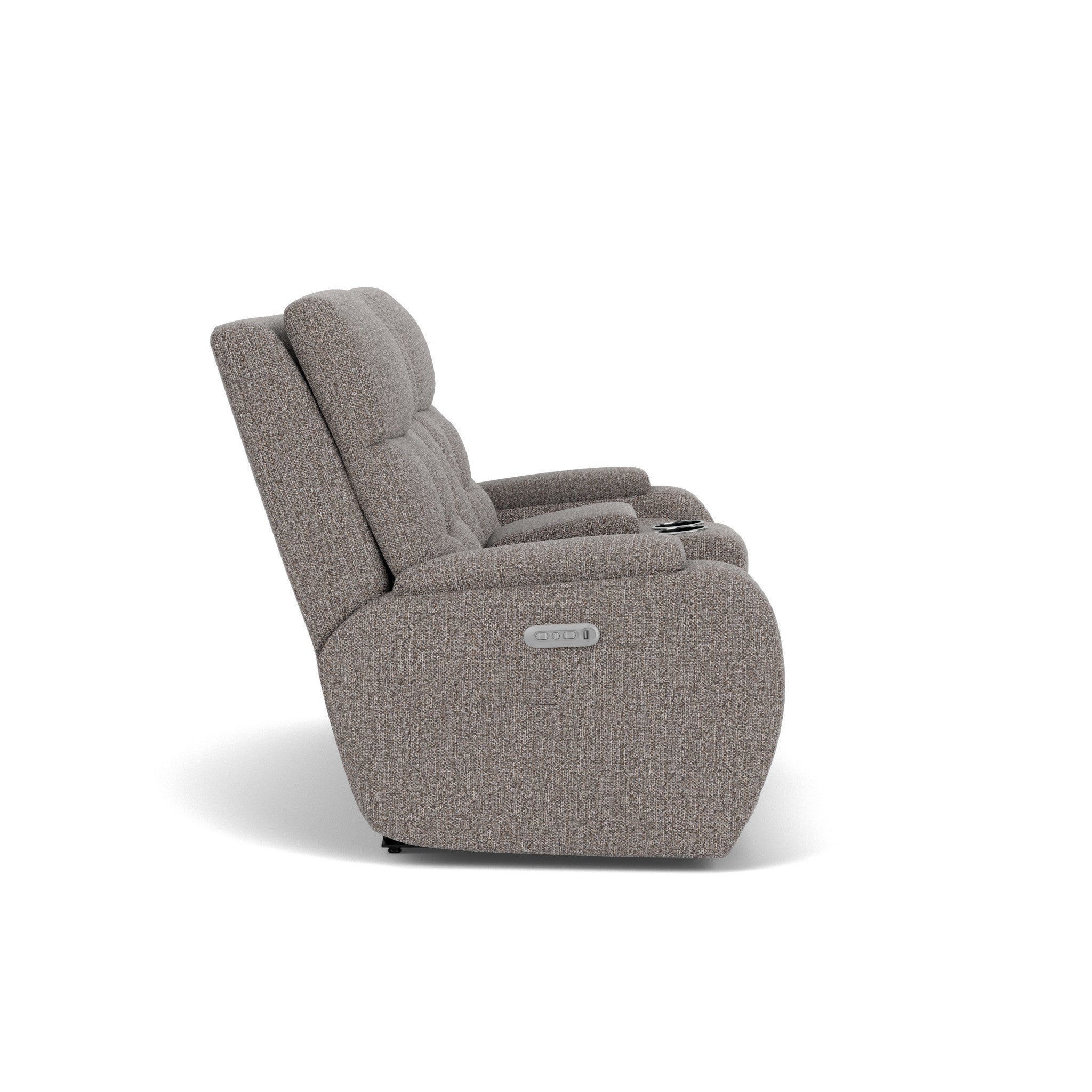 Strait Fabric Power Recliner with Power Headrest & Lumbar