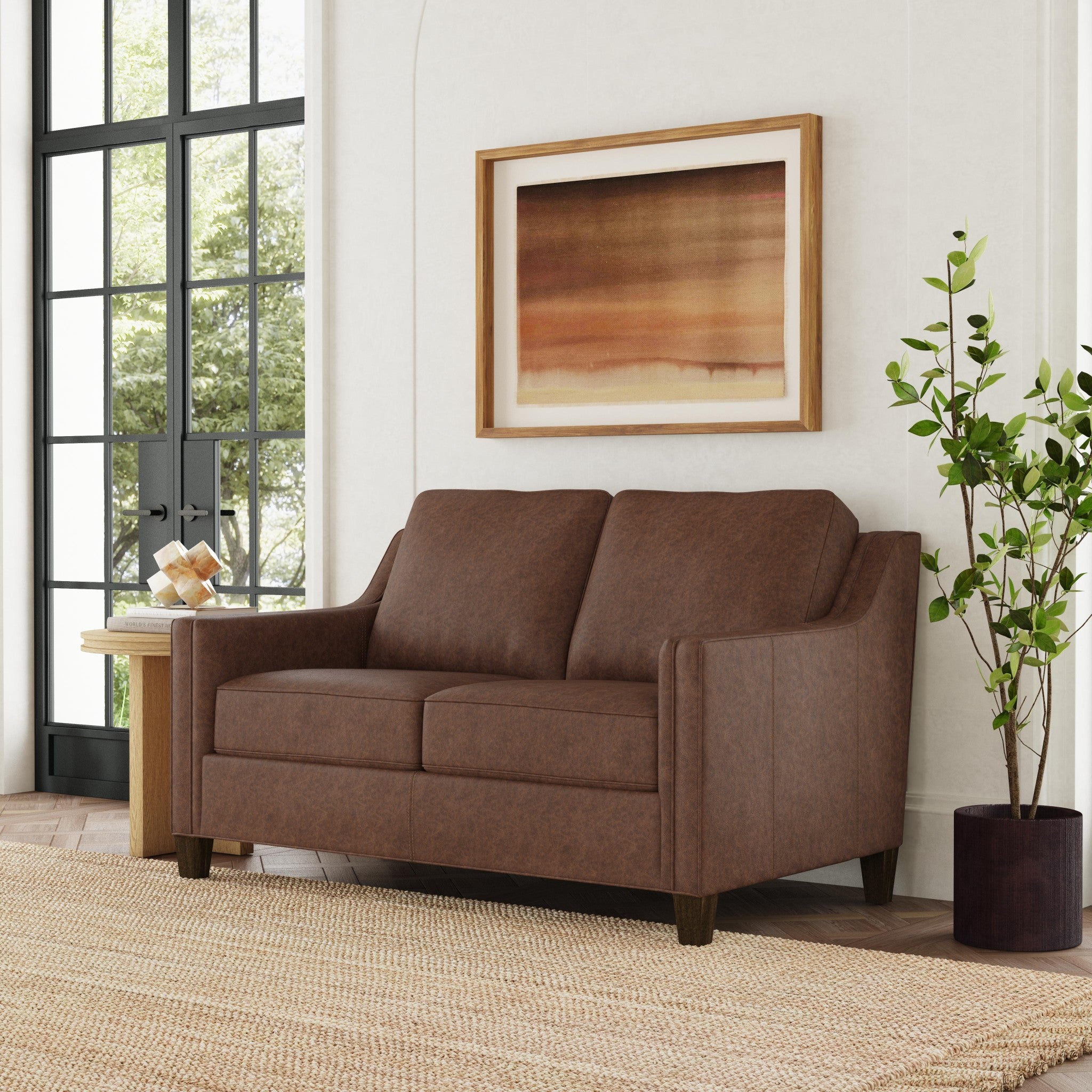 Finley Leather Loveseat