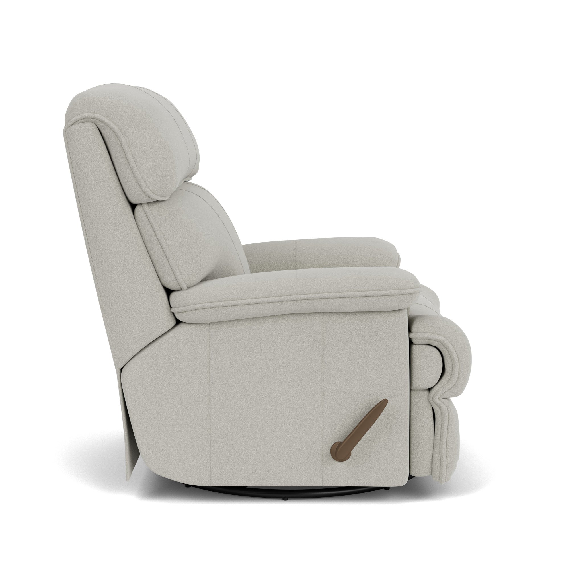 Geneva Leather Swivel Gliding Recliner