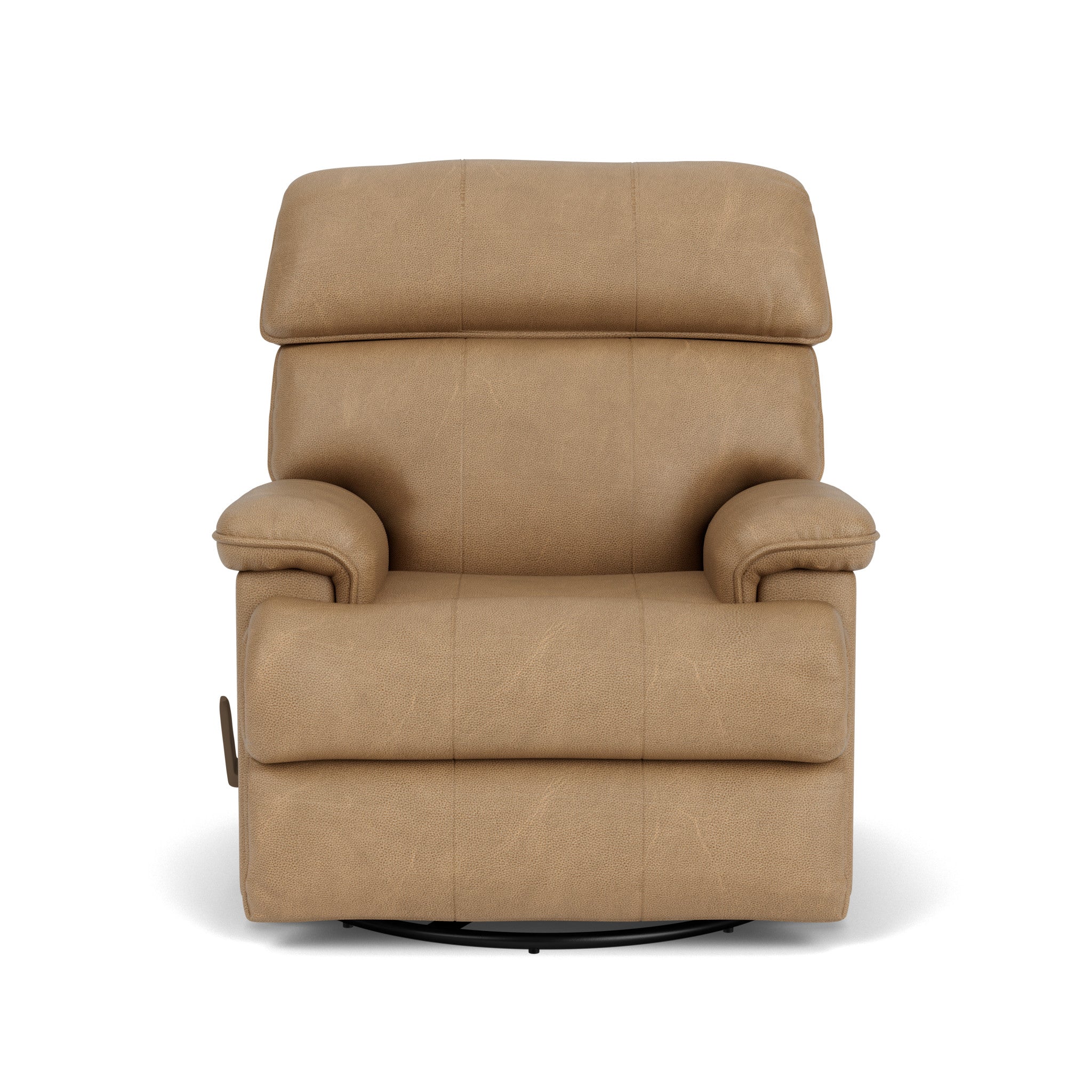 Geneva Leather Swivel Gliding Recliner