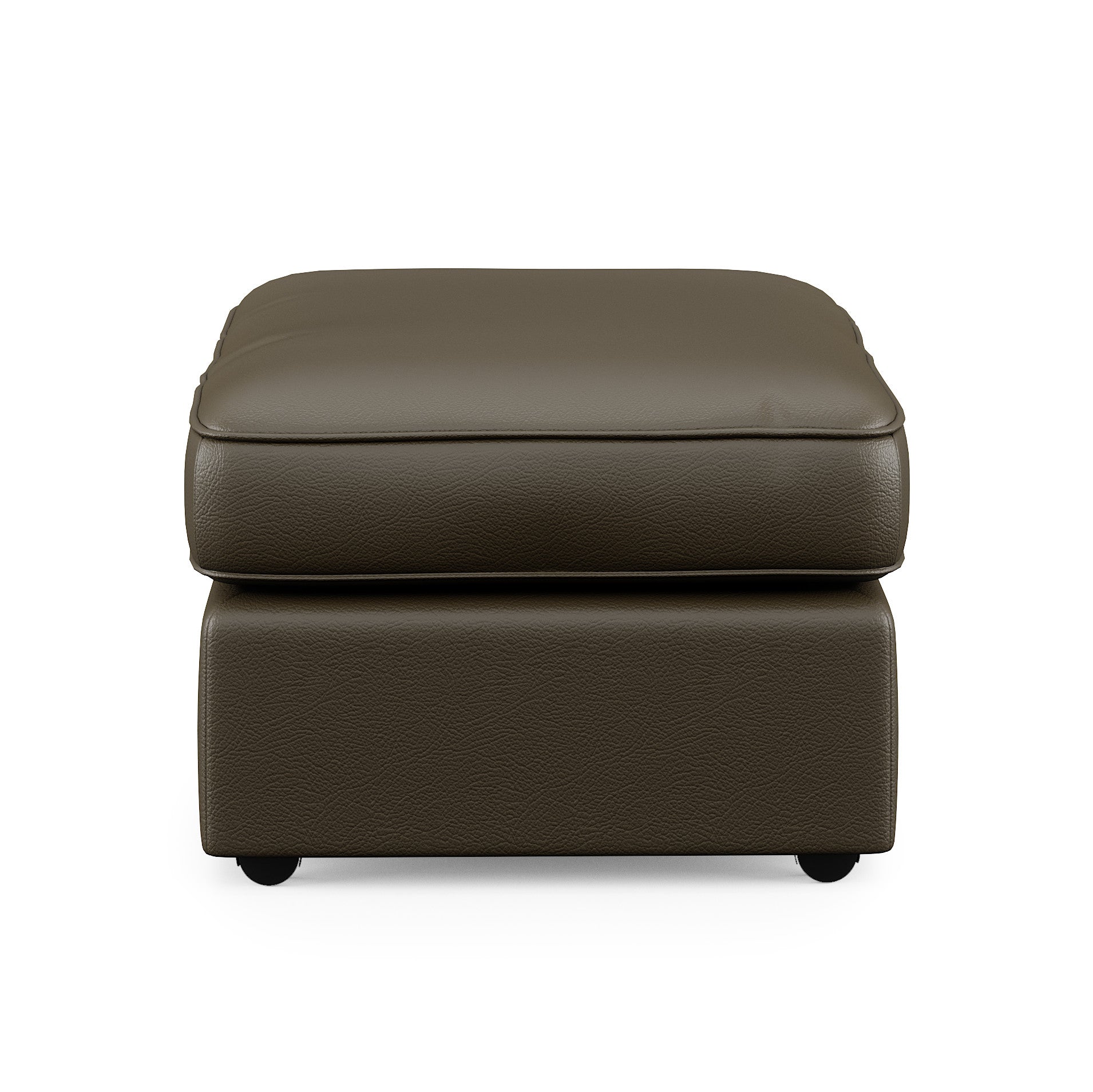 Vail Leather Ottoman