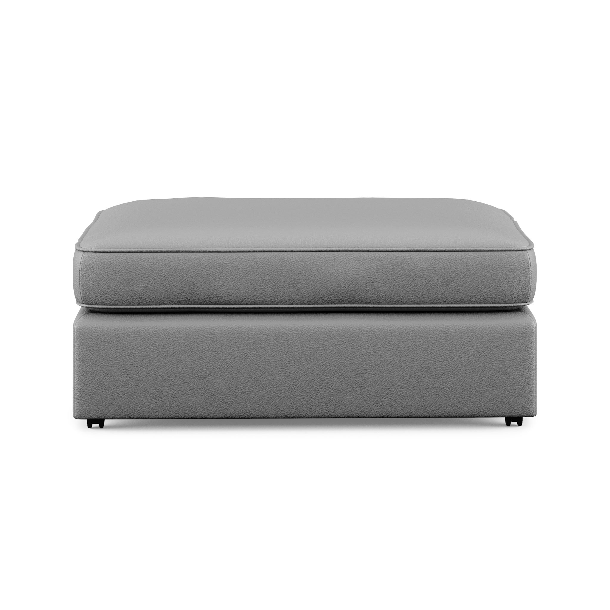 Vail Leather Cocktail Ottoman