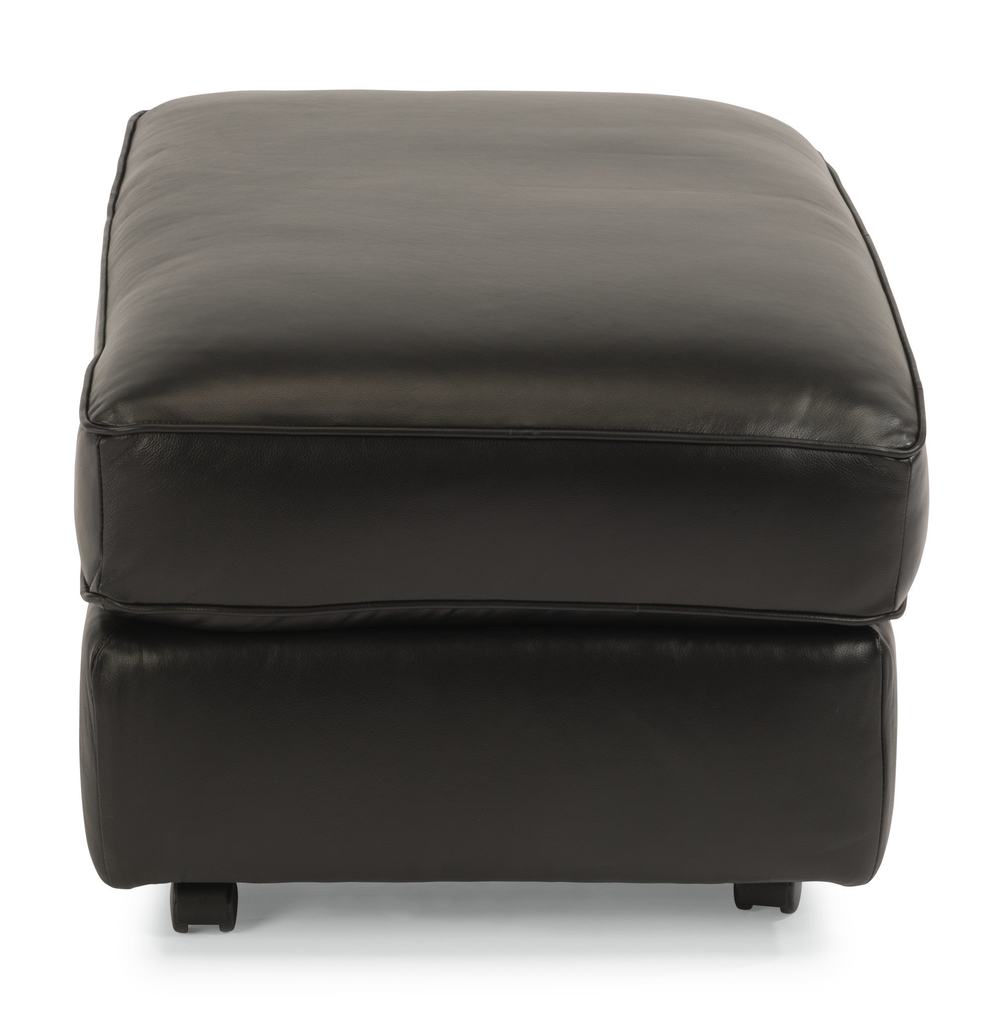 Vail Leather Cocktail Ottoman