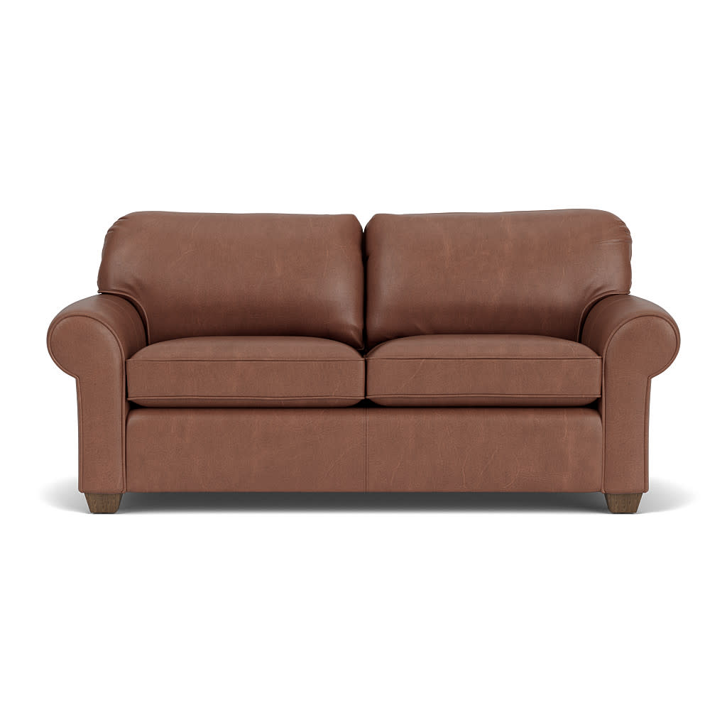 Thornton Leather Two-Cushion Sofa