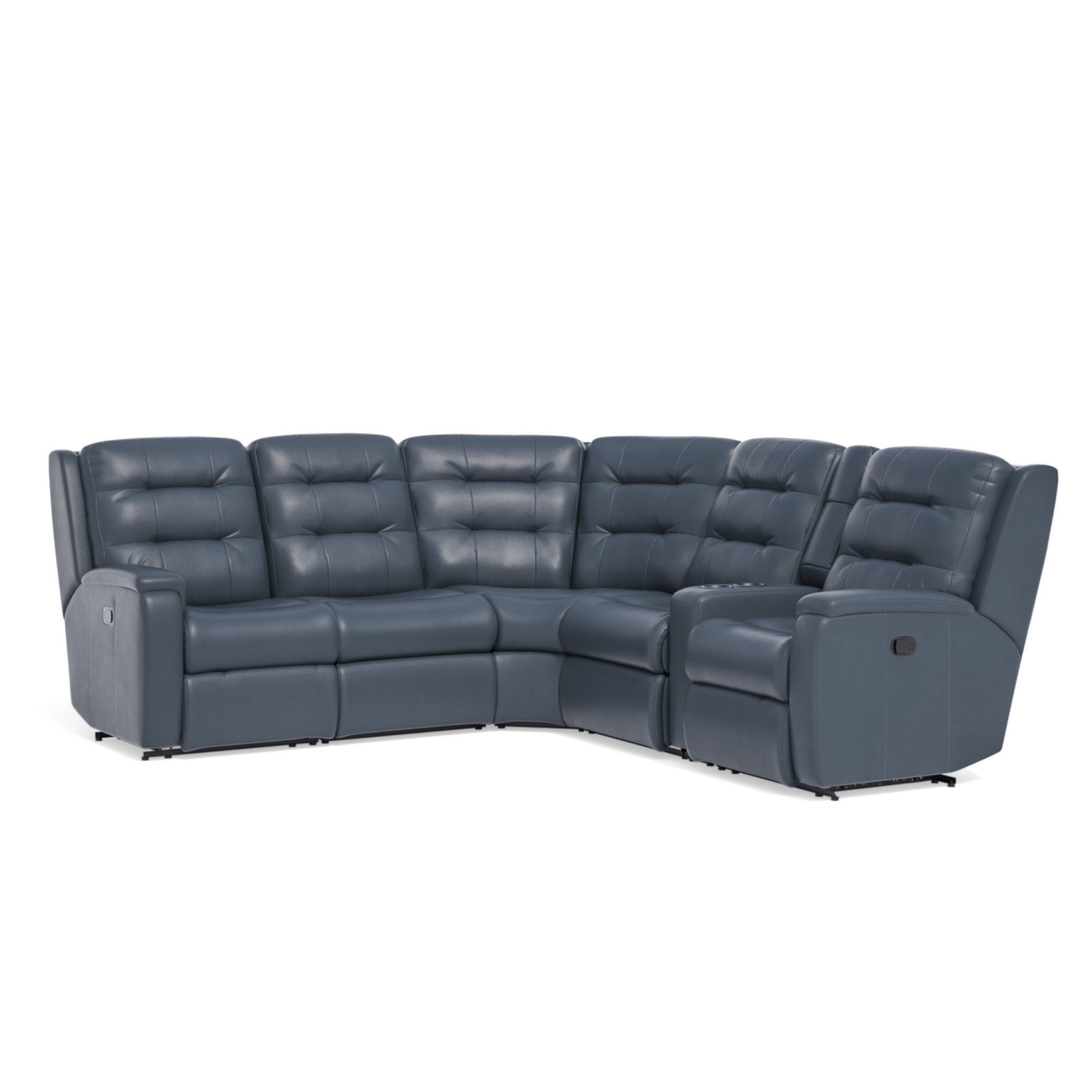 Arlo Leather Reclining Sectional