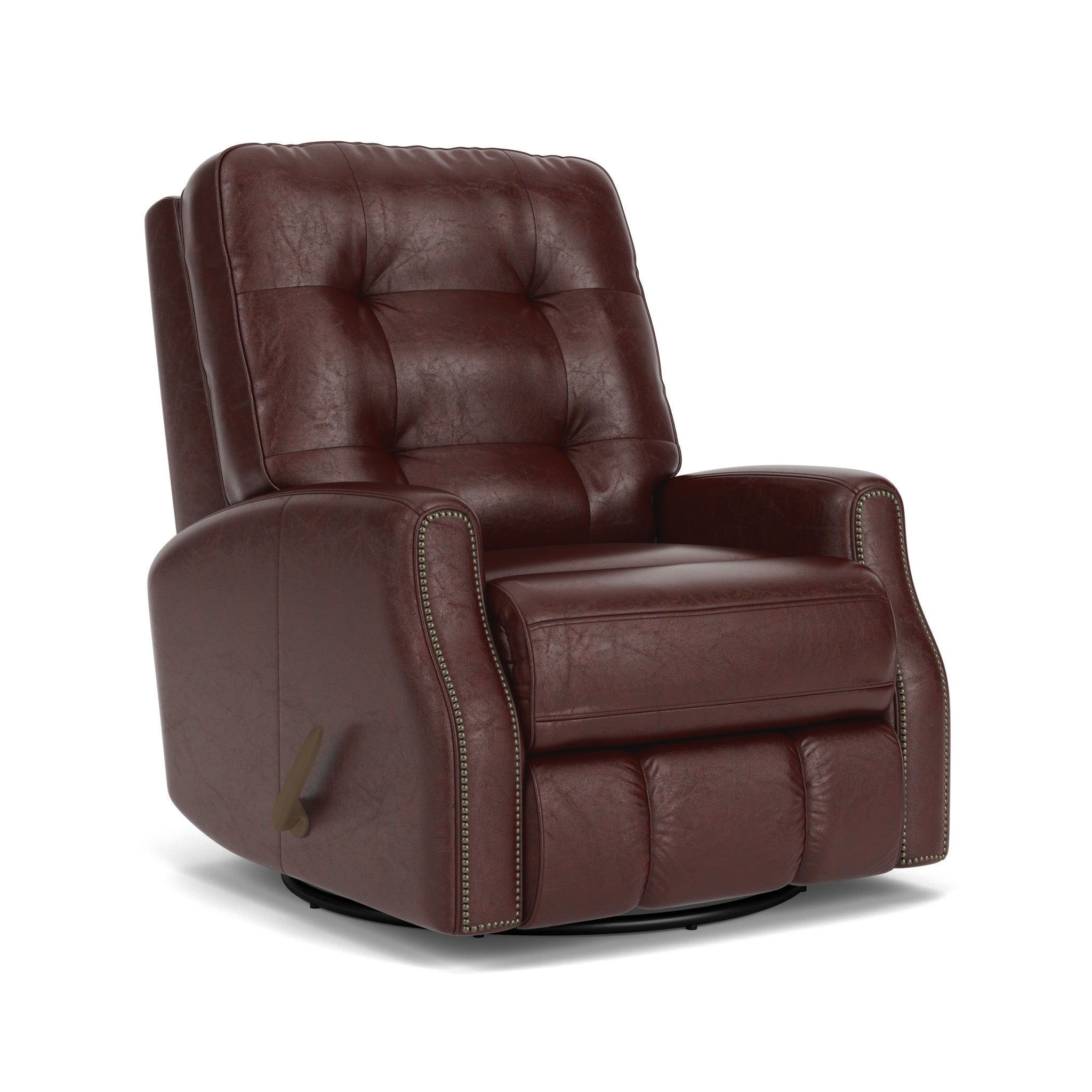 Devon Leather Swivel Gliding Recliner