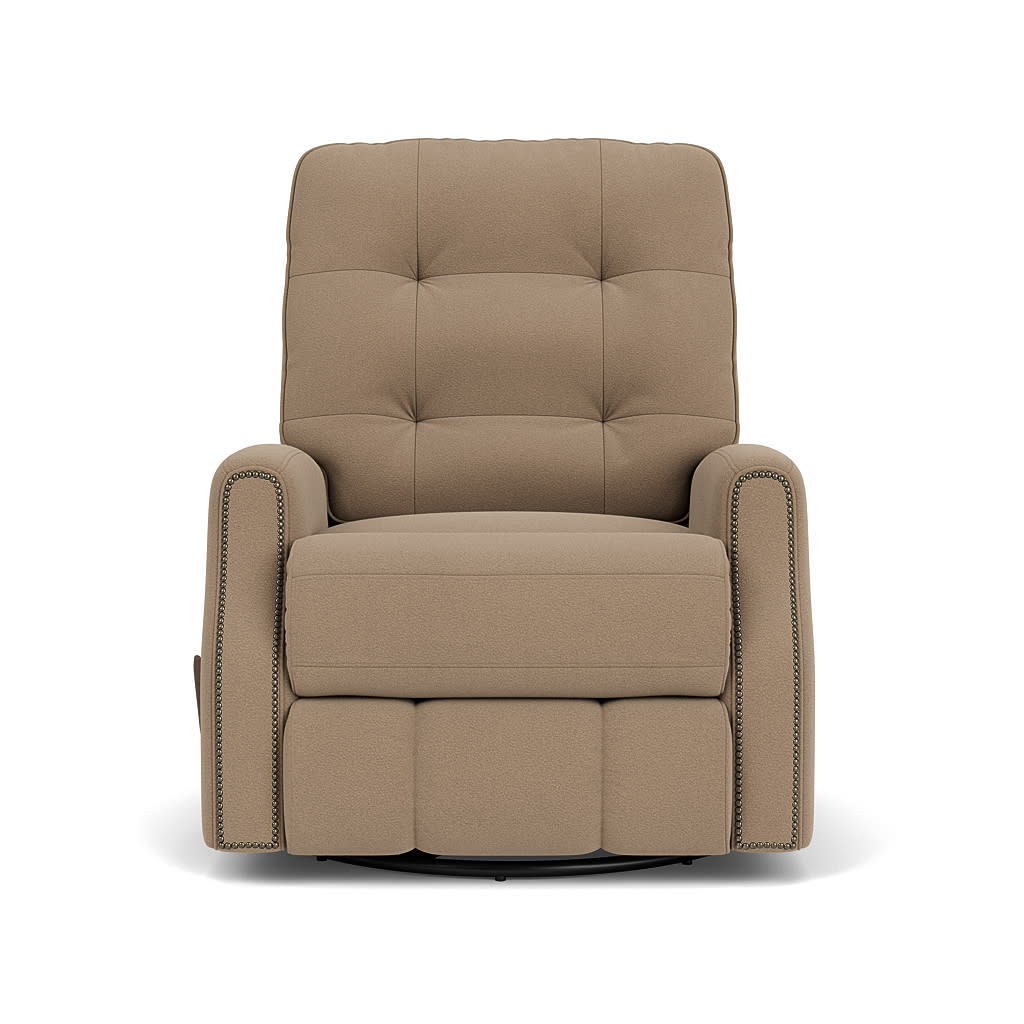 Devon Leather Swivel Gliding Recliner