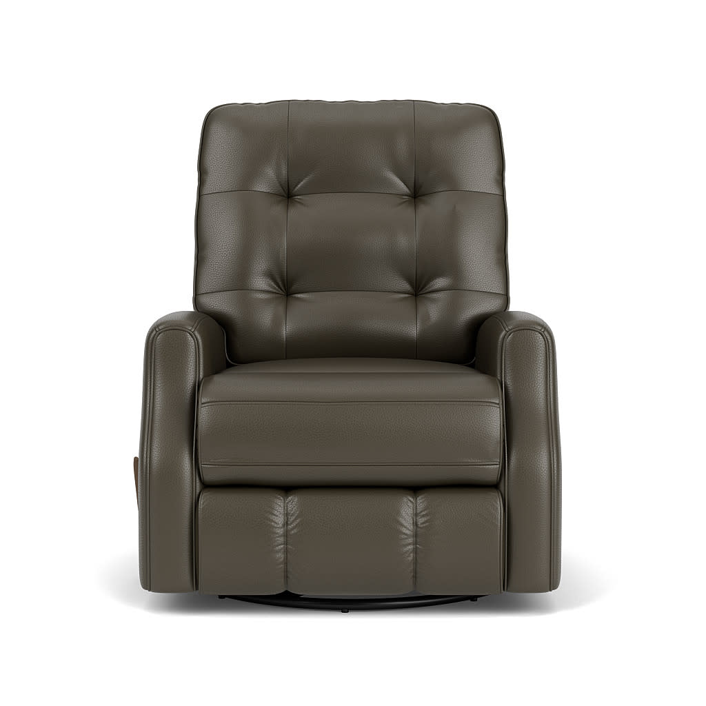 Devon Leather Swivel Gliding Recliner