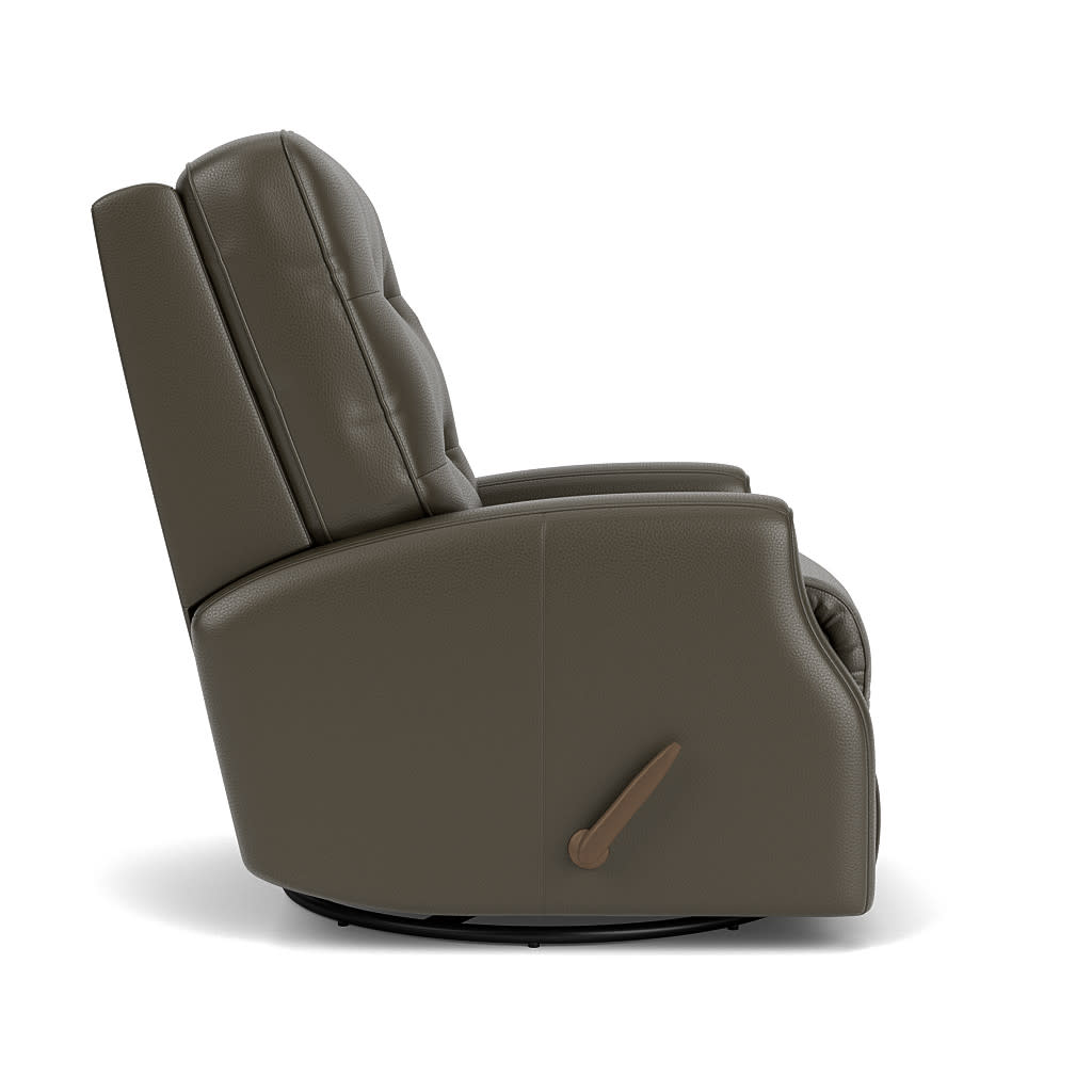 Devon Leather Swivel Gliding Recliner