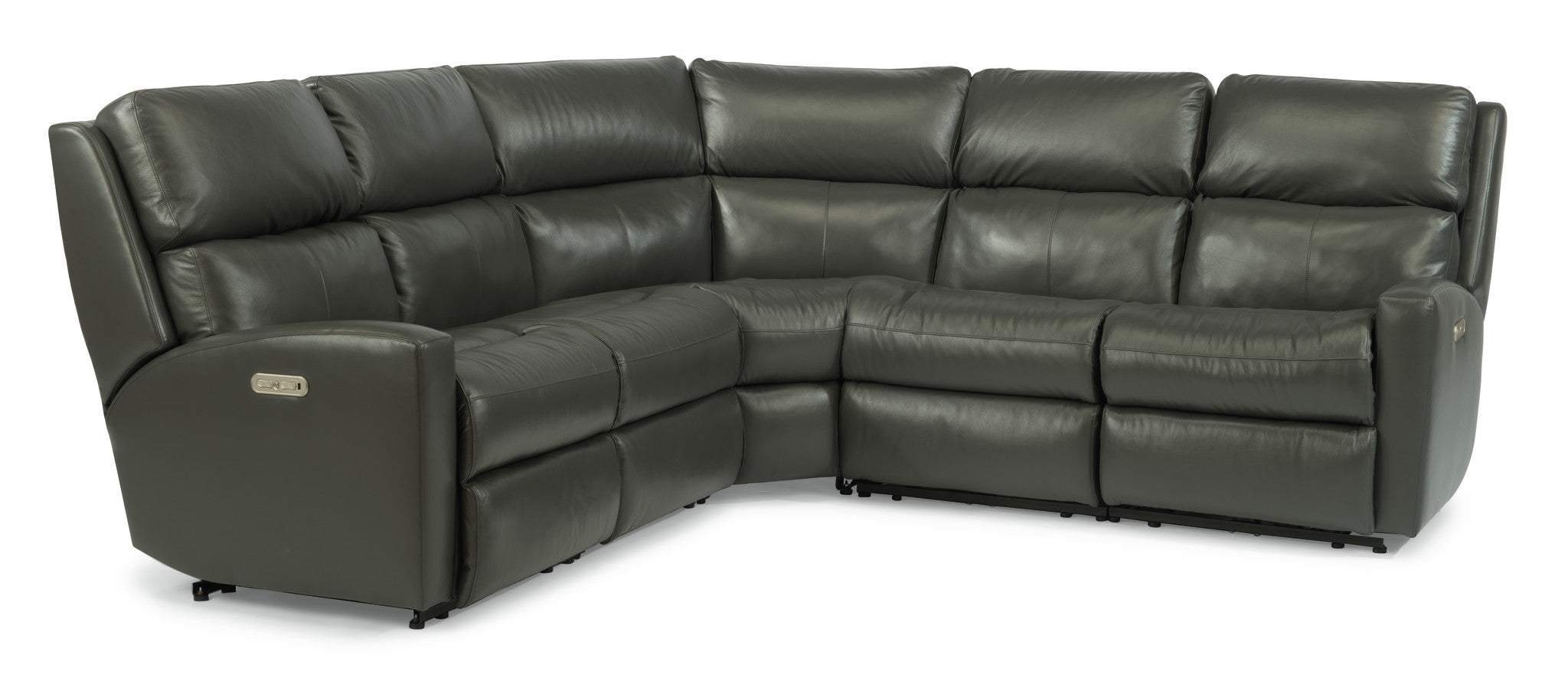 Catalina Leather Power Reclining Sectional with Power Headrests