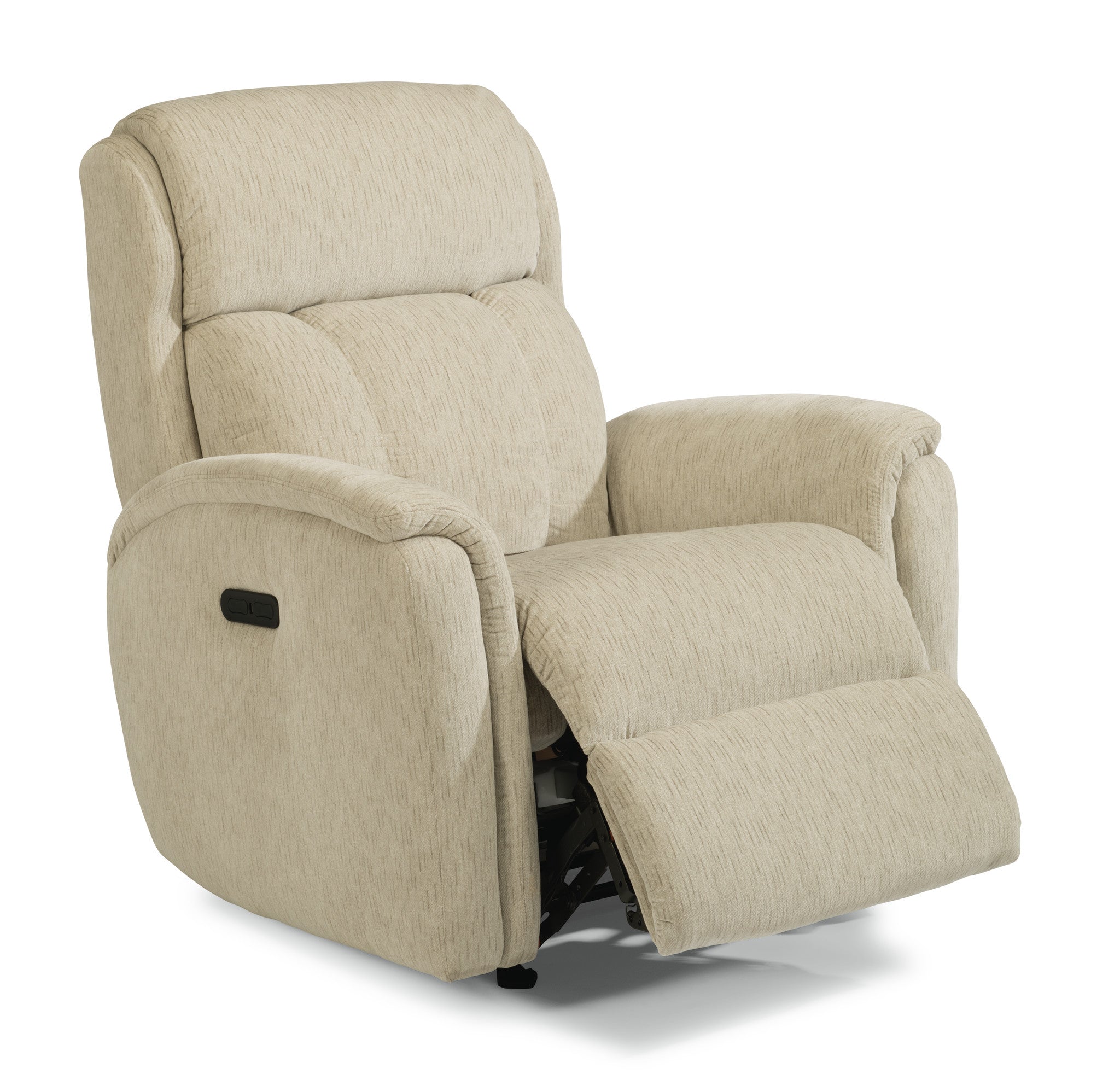 Luna Fabric Power Rocking Recliner with Power Headrest