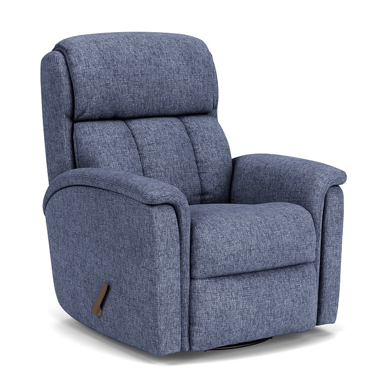 Luna Fabric Swivel Gliding Recliner