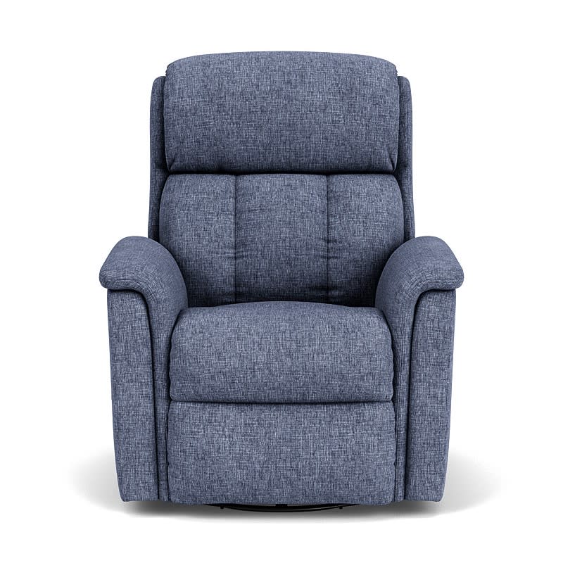 Luna Fabric Swivel Gliding Recliner