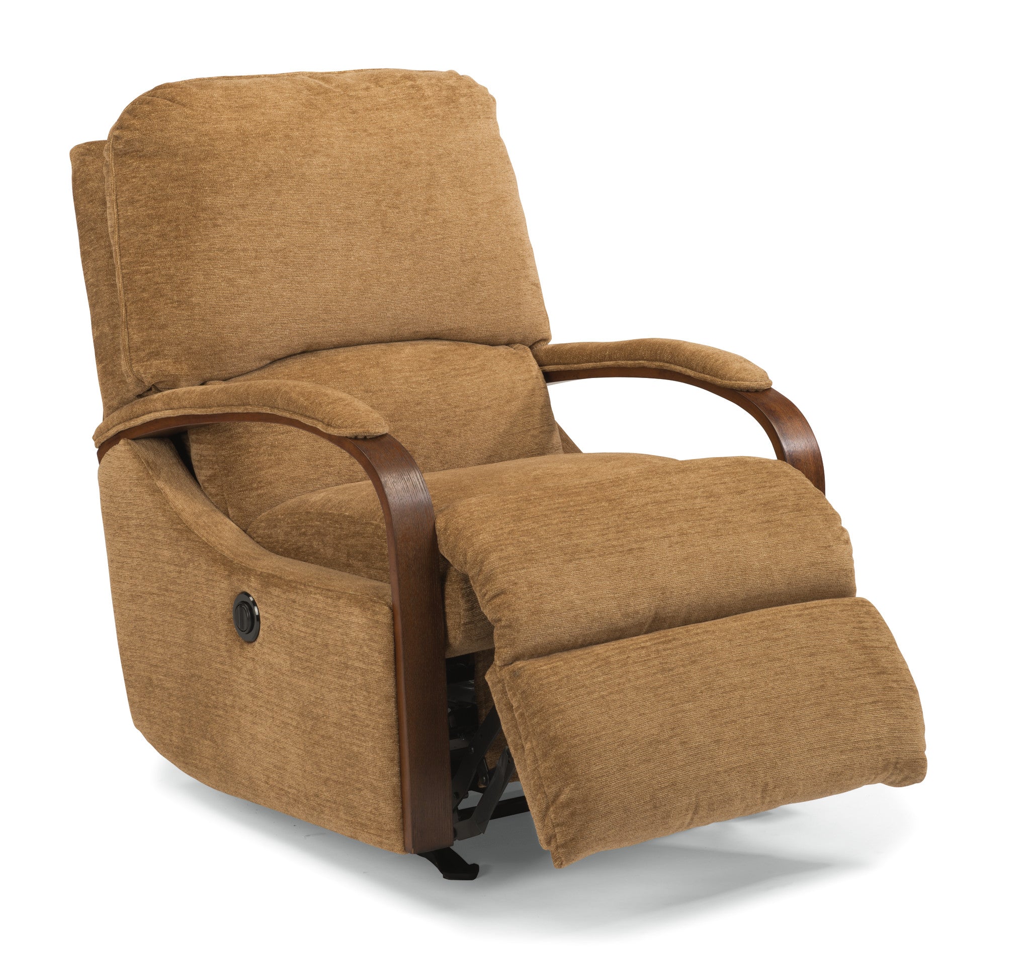 Woodlawn Fabric Power Rocking Recliner