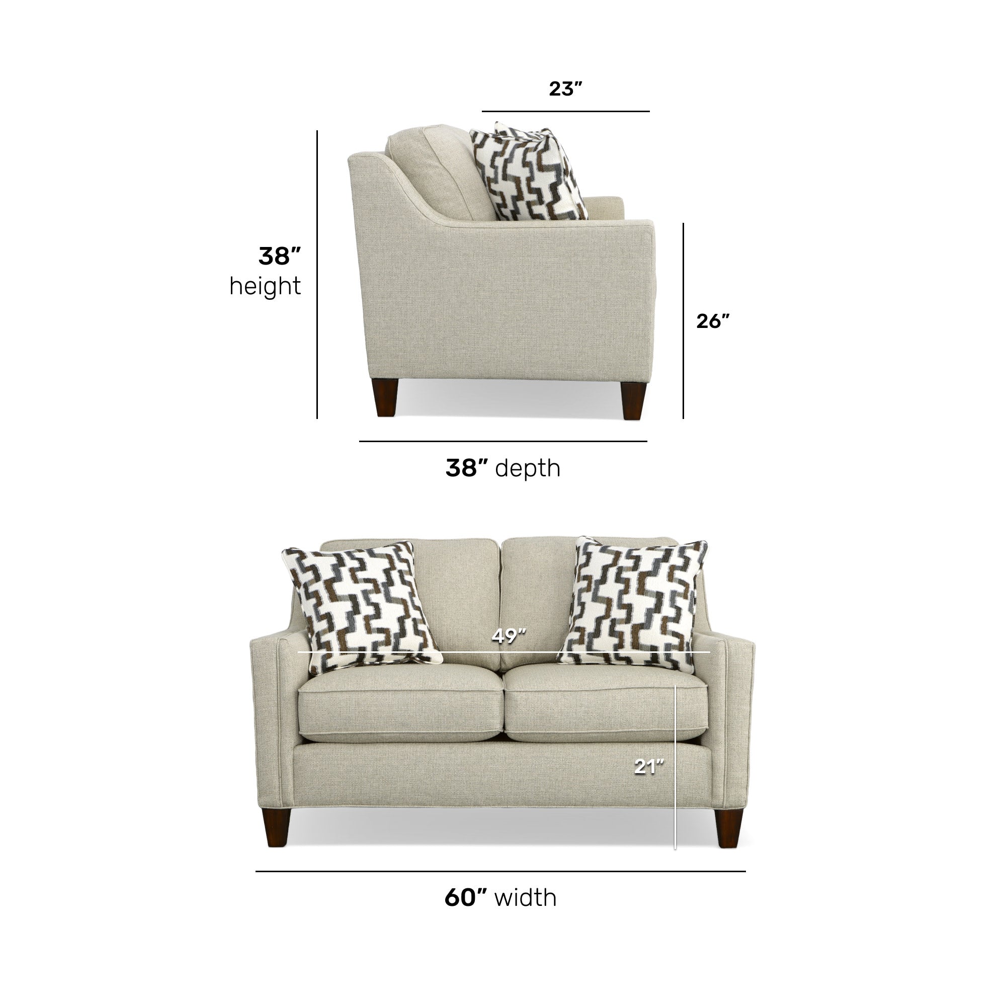 Finley Fabric Loveseat