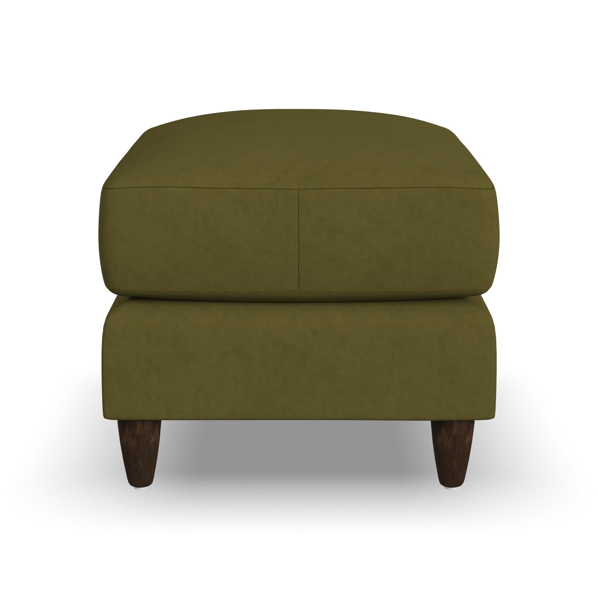 Fern Fabric Ottoman