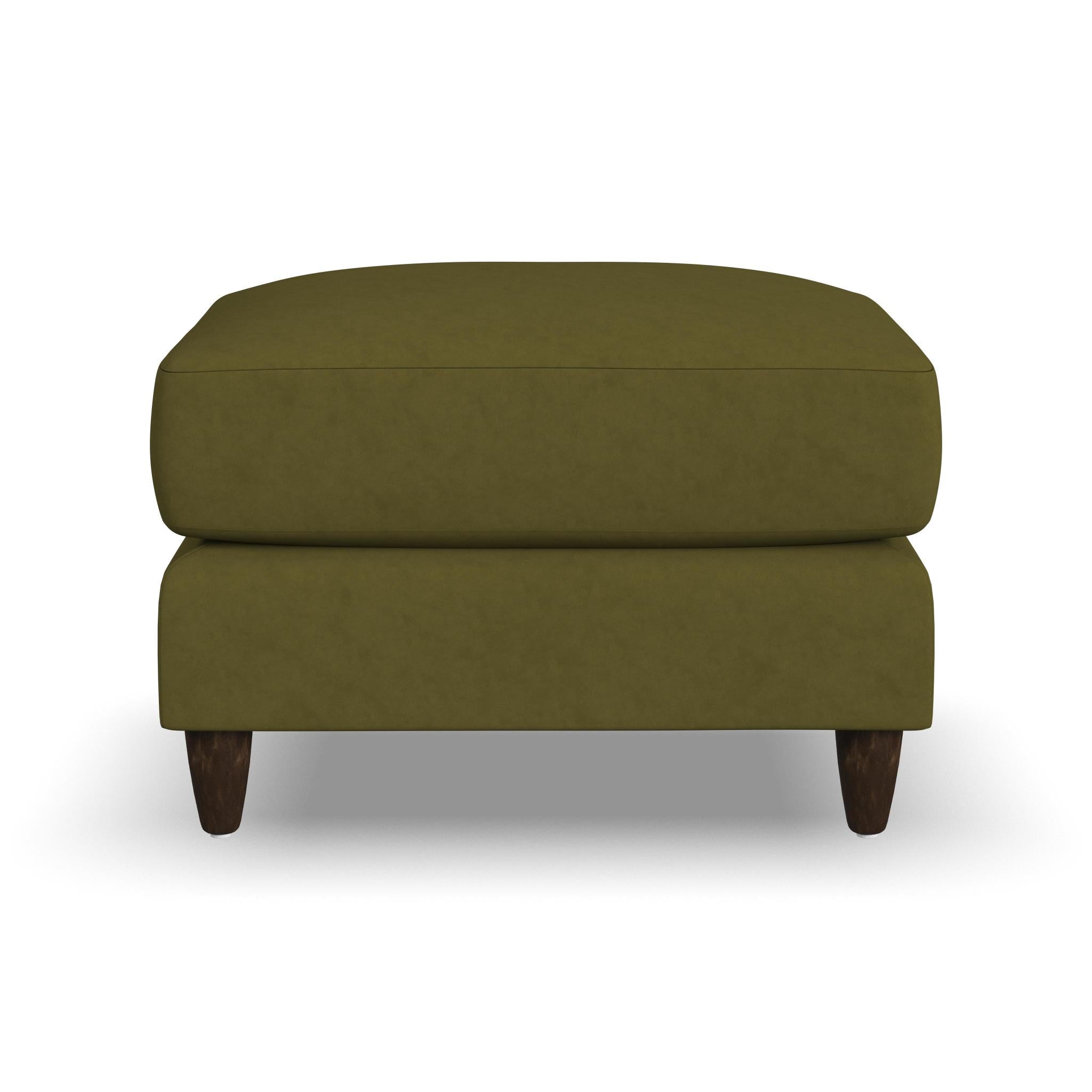 Fern Fabric Ottoman