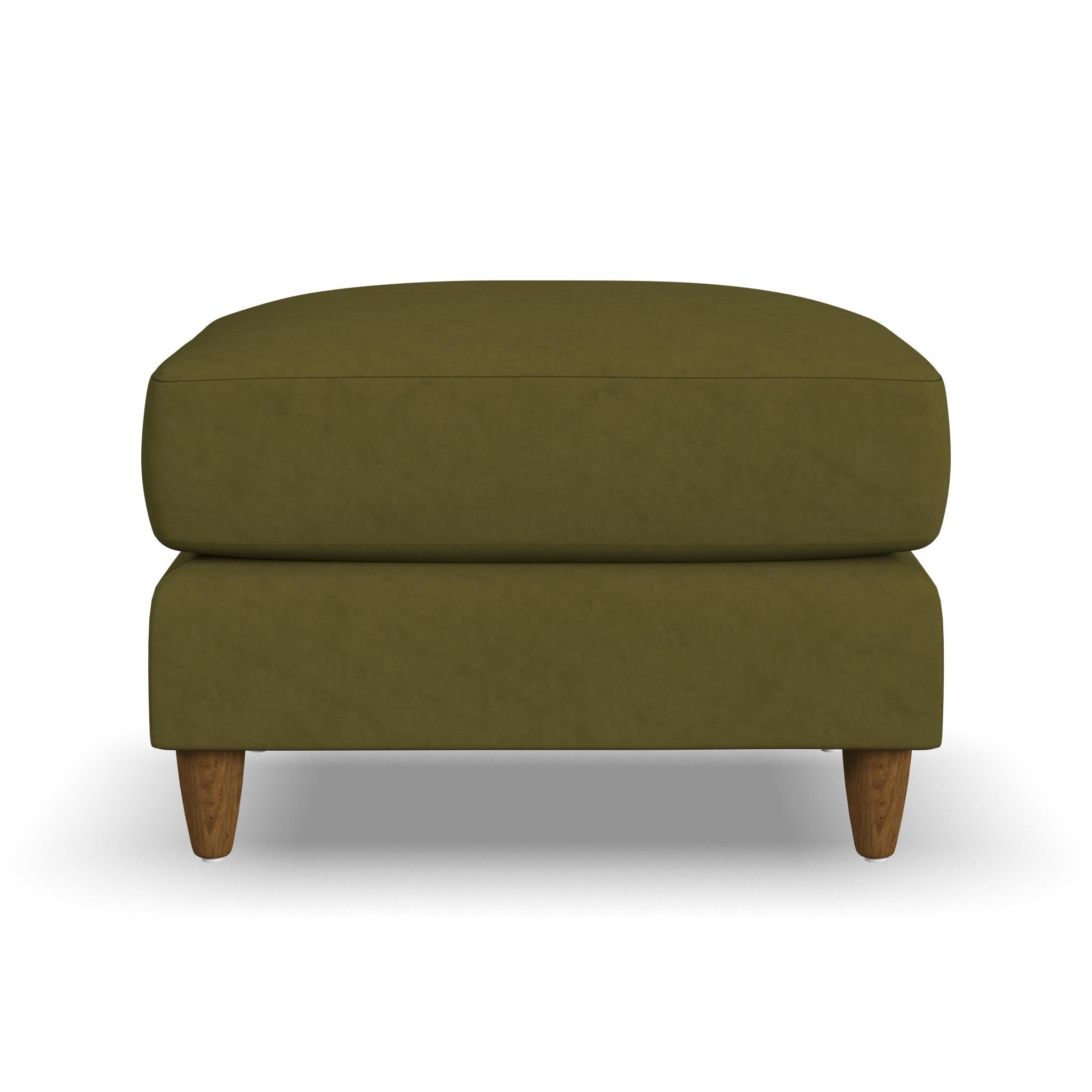 Fern Fabric Ottoman