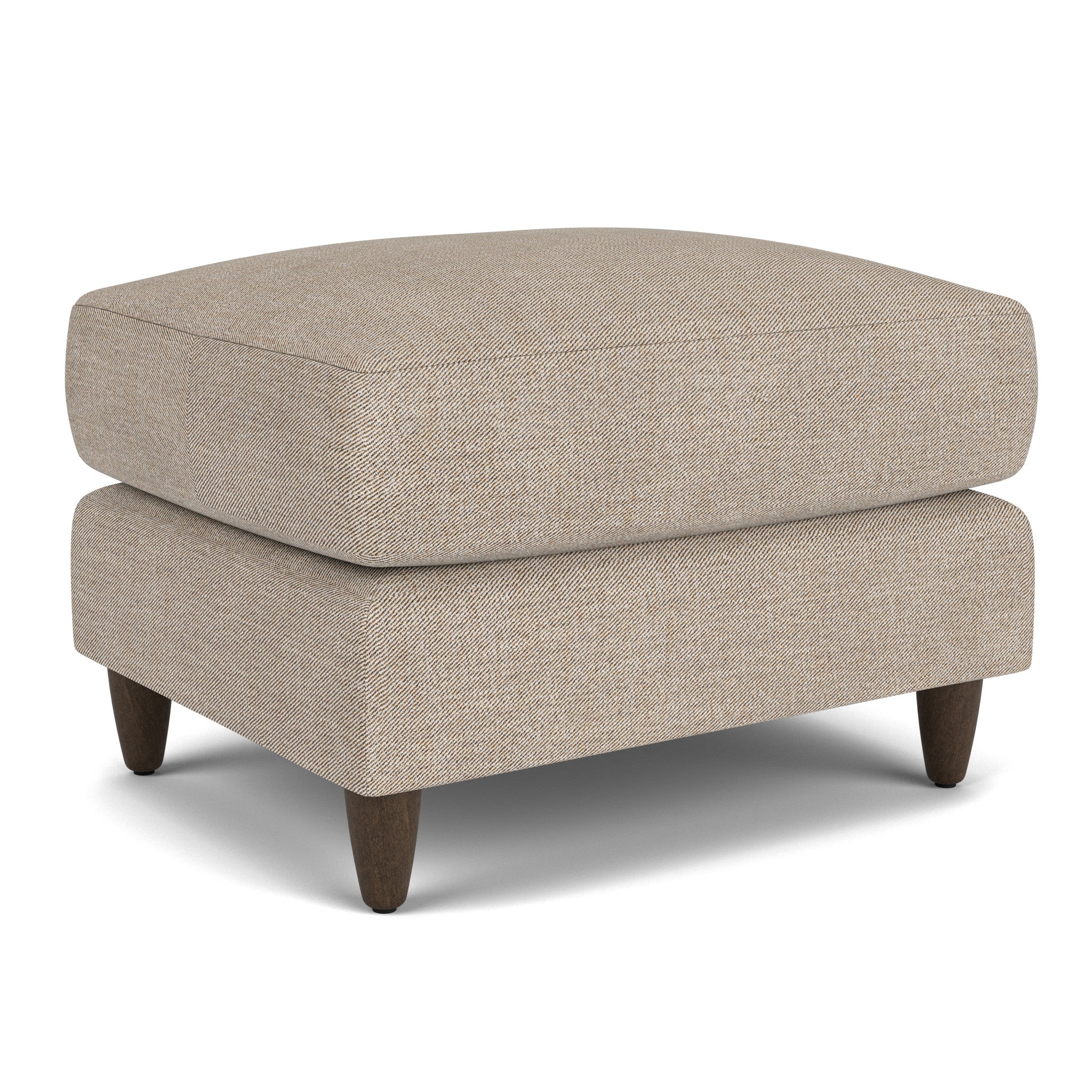 Fern Fabric Ottoman