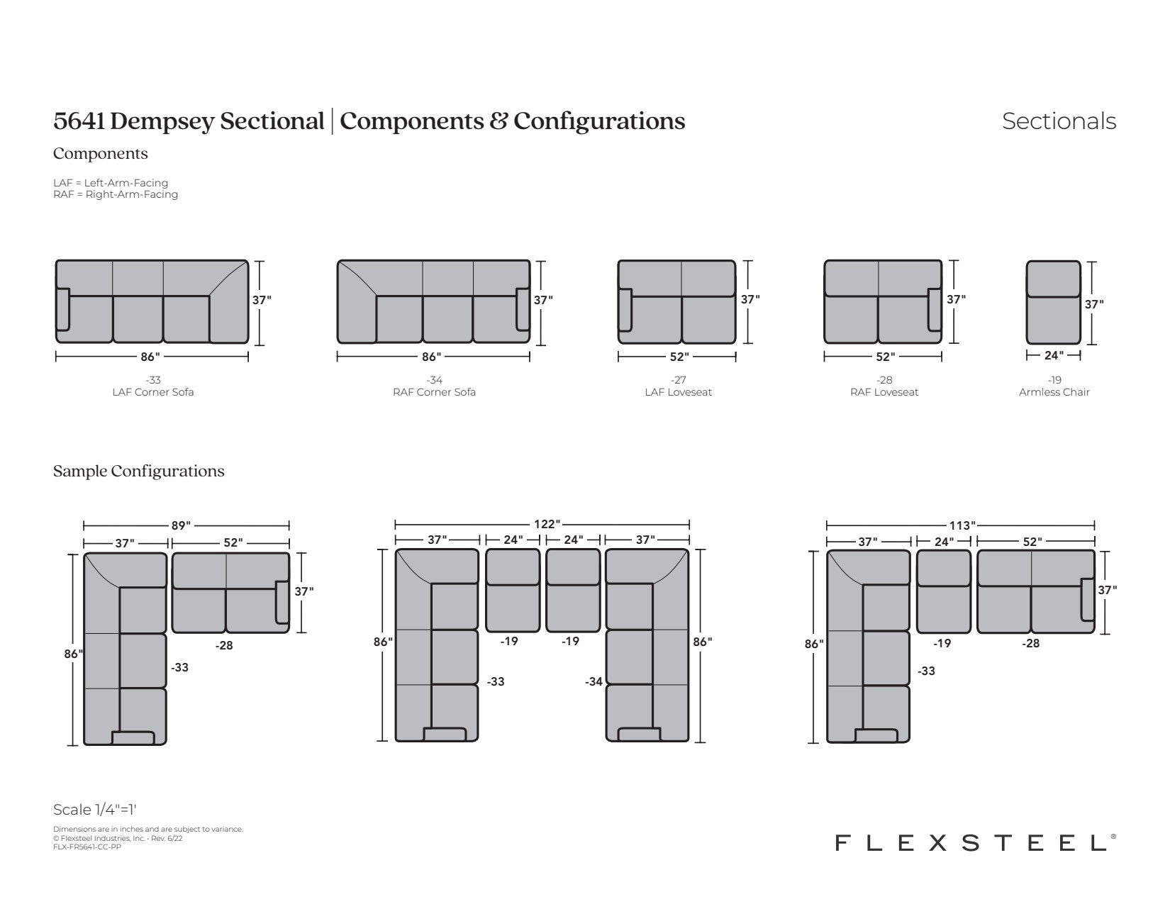 Dempsey Fabric Sectional