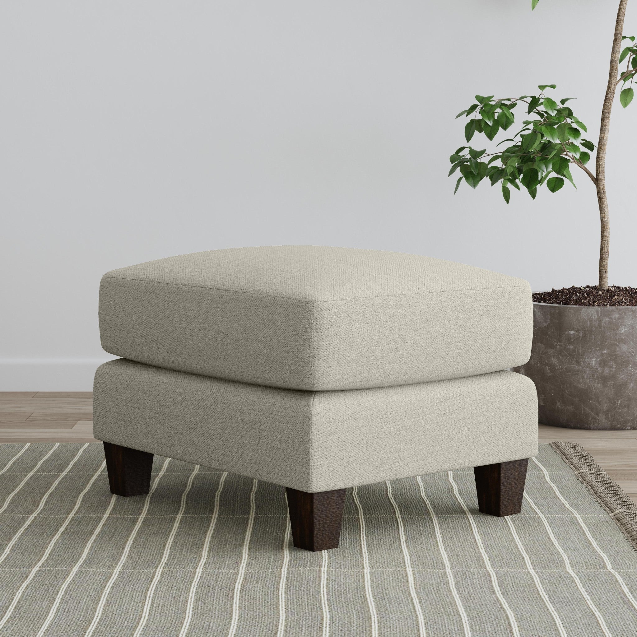 Drew Fabric Ottoman