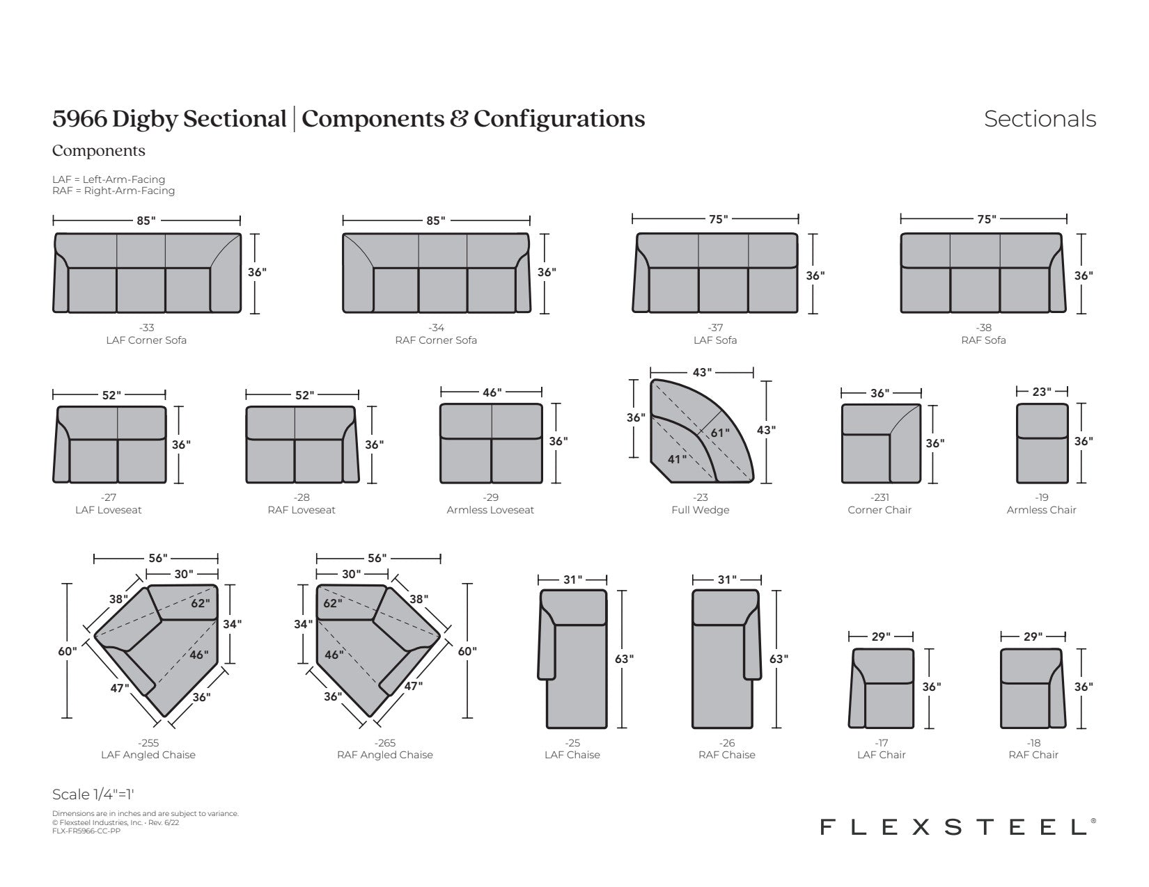 Digby Fabric Sectional