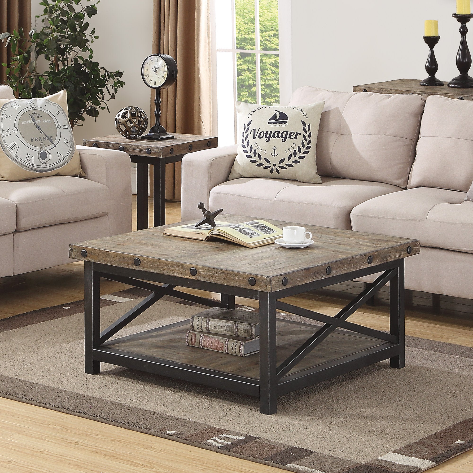 Carpenter Brown Square Coffee Table