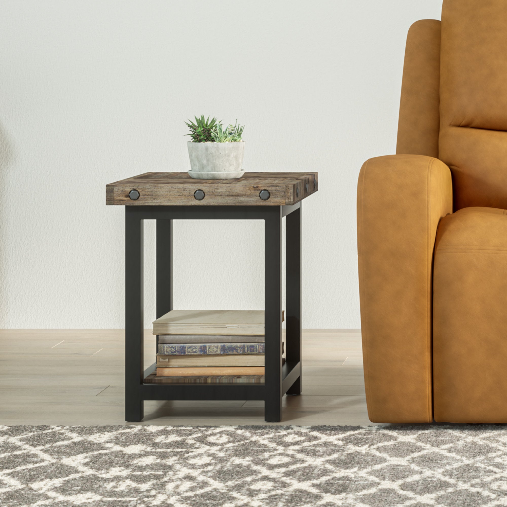 Carpenter Brown Chairside Table